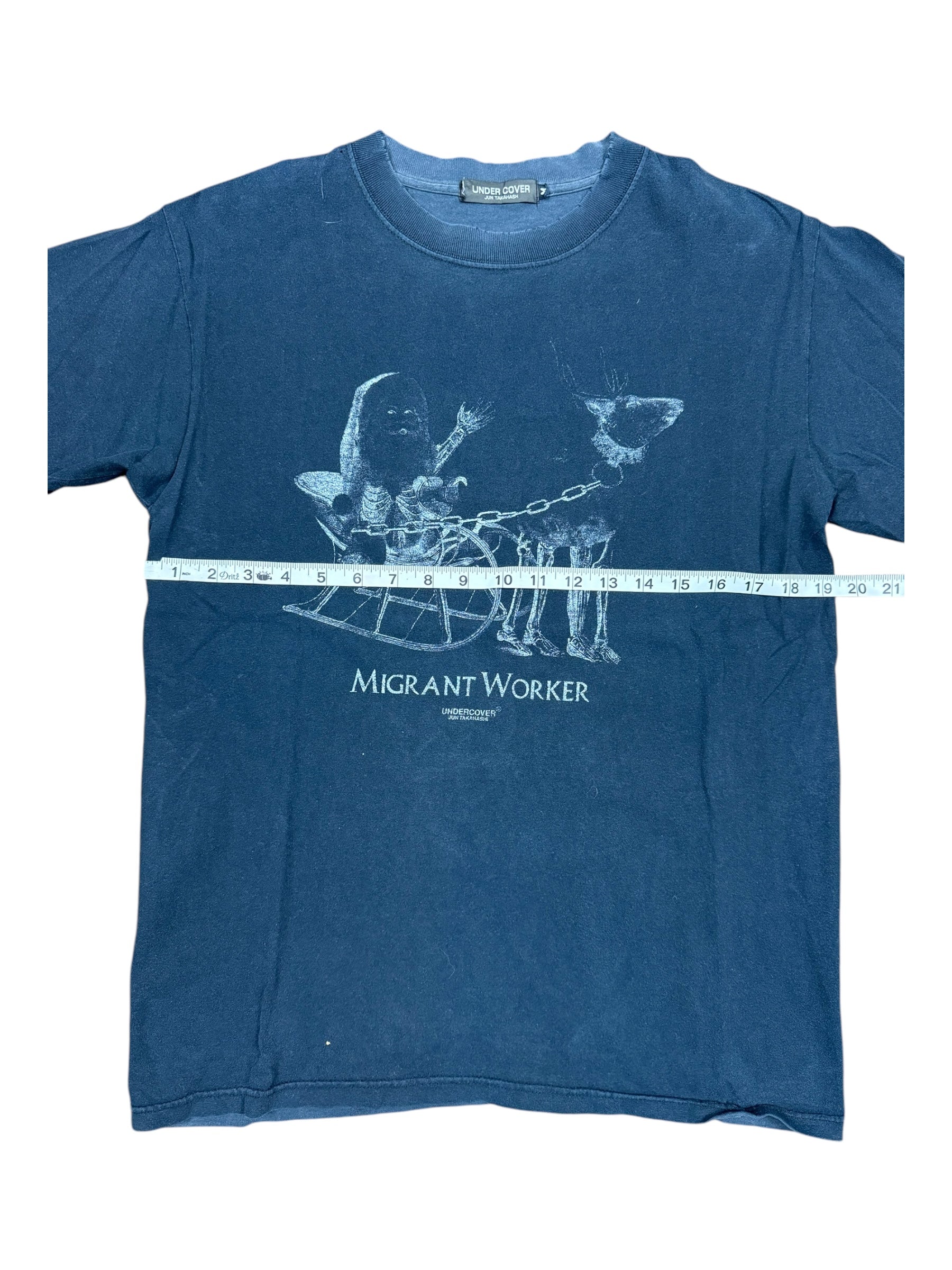 Undercover 90s Migrant Worker Black T-Shirt Size Medium