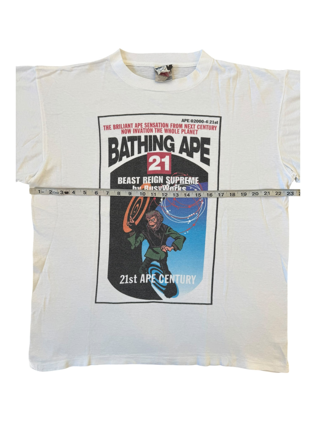 Bape 90s Beast Reign Supreme by Busy Works Oneita Size Large