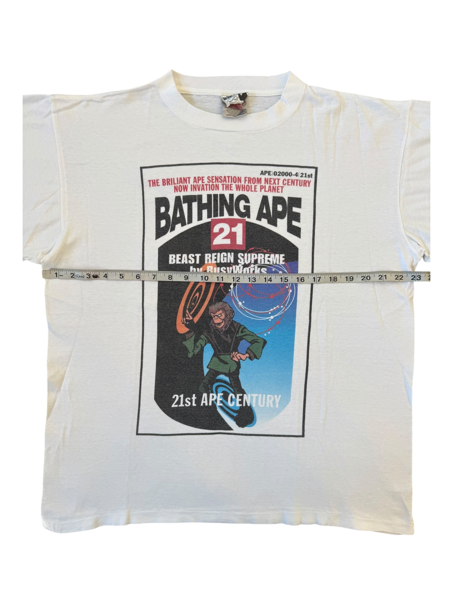 Bape 90s Beast Reign Supreme by Busy Works Oneita Size Large