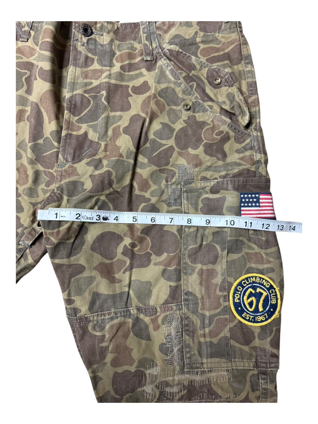 Polo Ralph Lauren Camo Cargo Pants w/ Patches Size 34 / 32