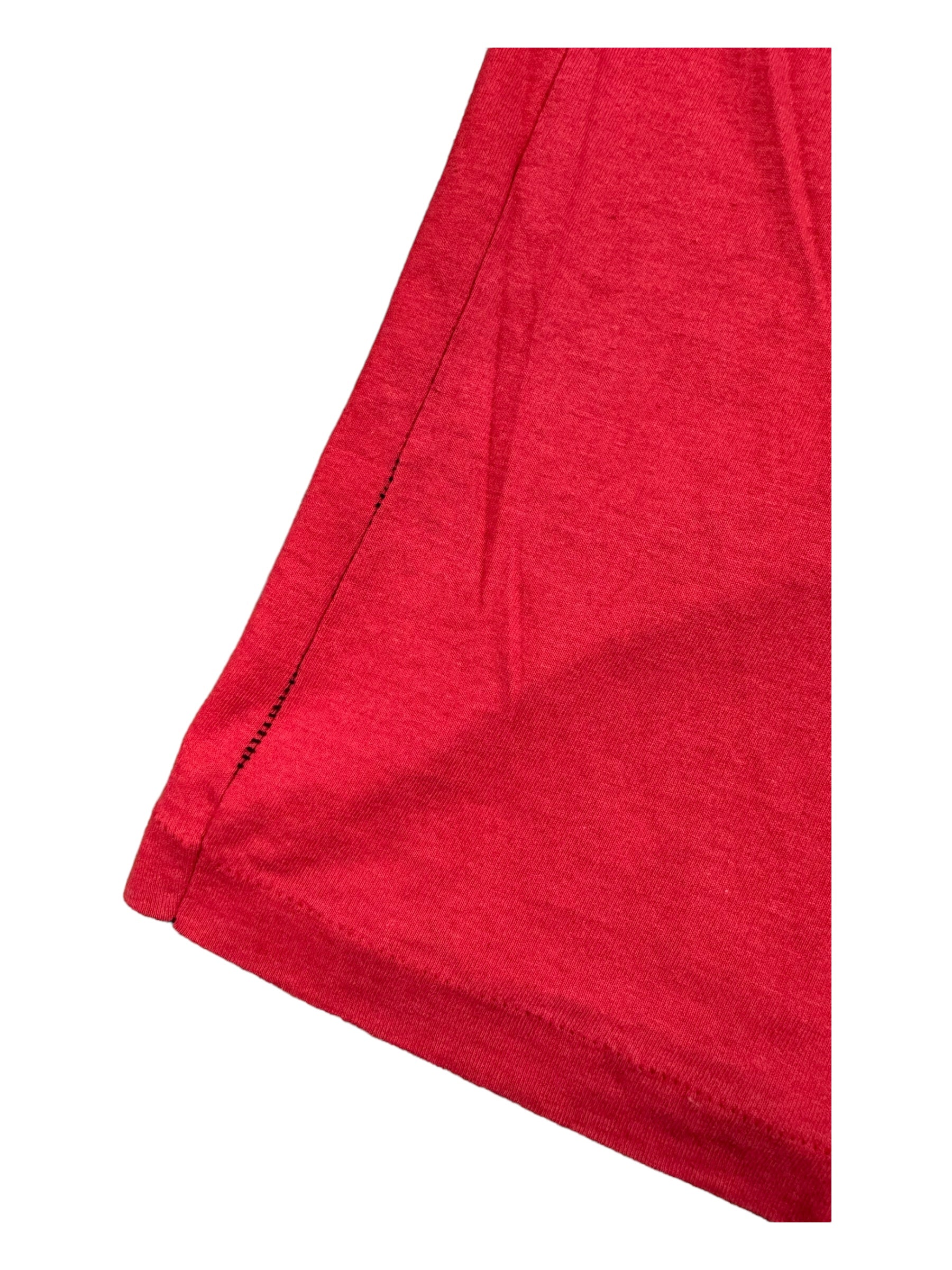 US PRINTING INK UNION THIN T-SHIRT RED 70s 80s SZ M/L