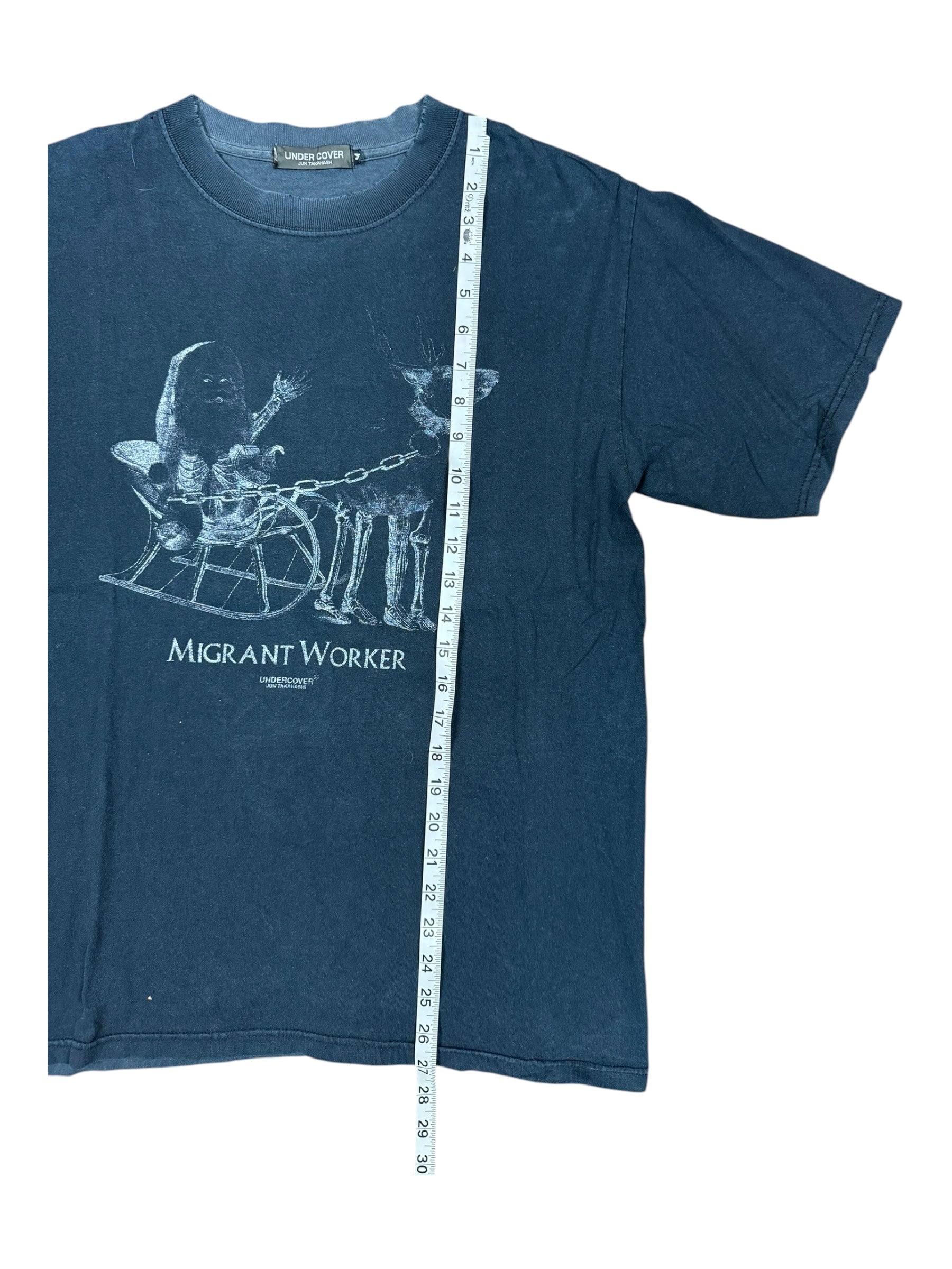 Undercover 90s Migrant Worker Black T-Shirt Size Medium