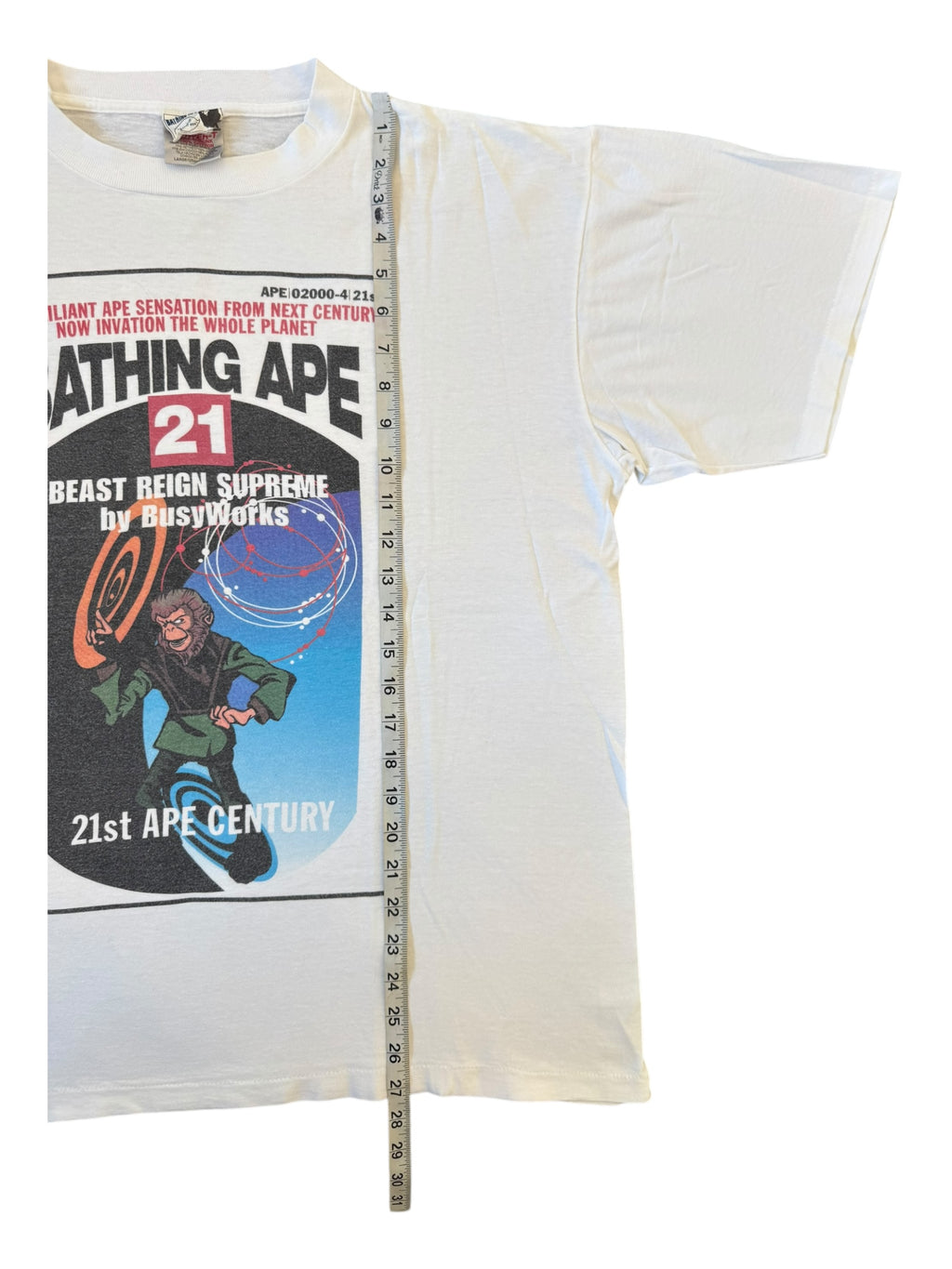 Bape 90s Beast Reign Supreme by Busy Works Oneita Size Large