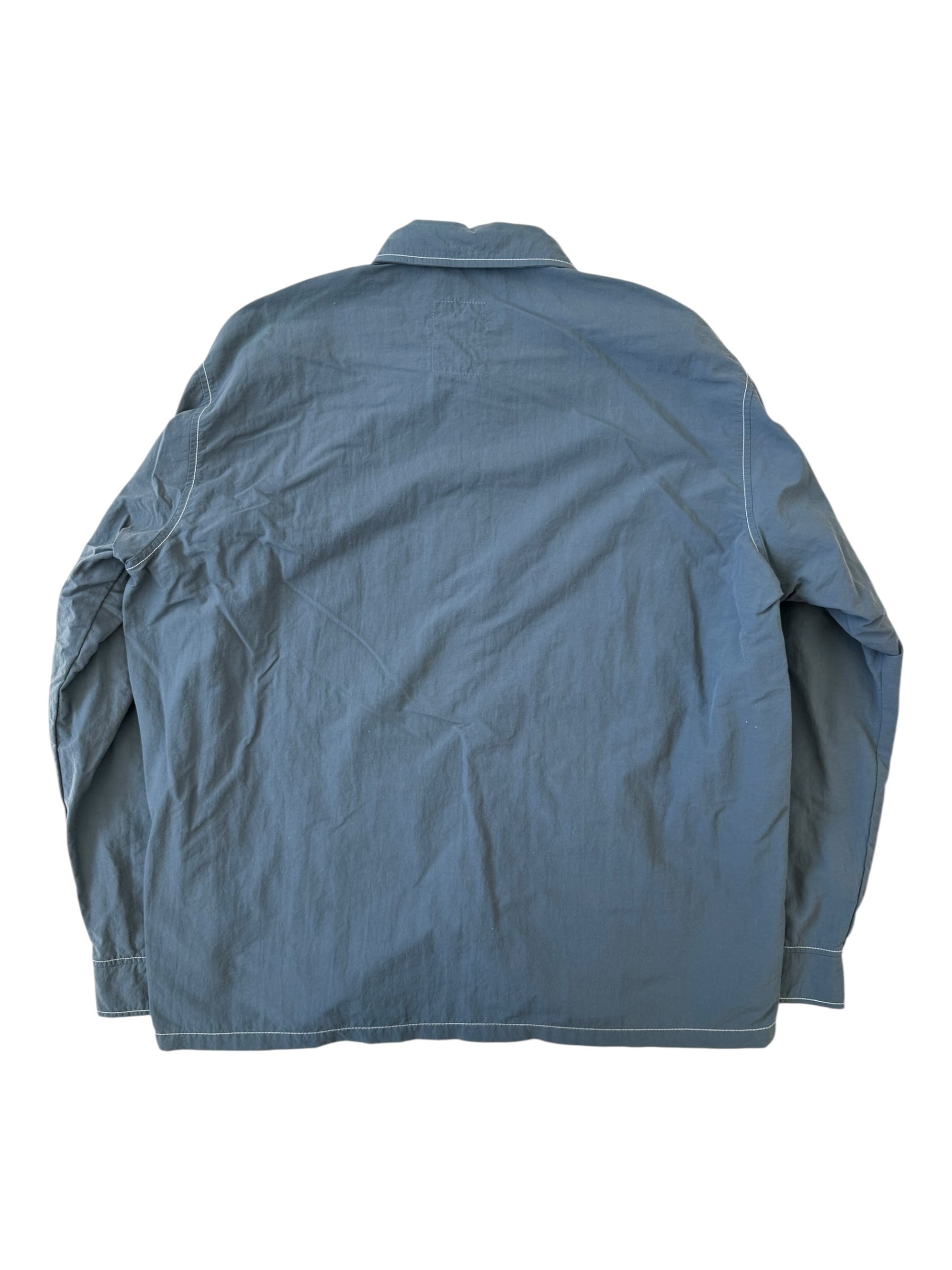 Stussy Outer Gear Blue Patch Button Up Jacket Size Large