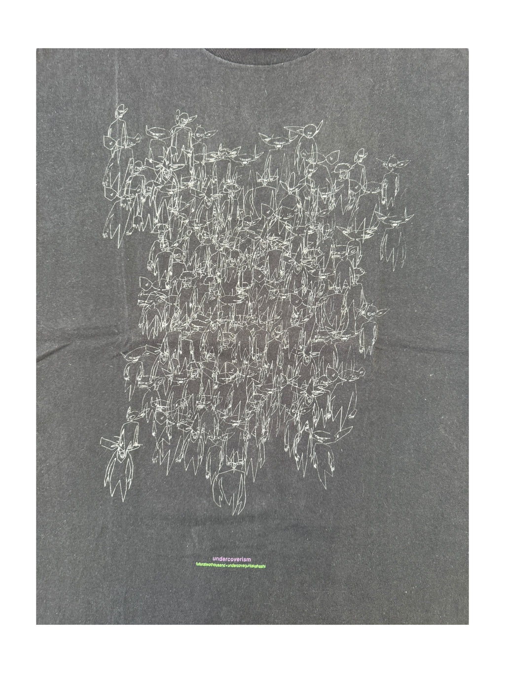 Futura 90s Black Undercover Pointman Collage Anvil Tag Size Large