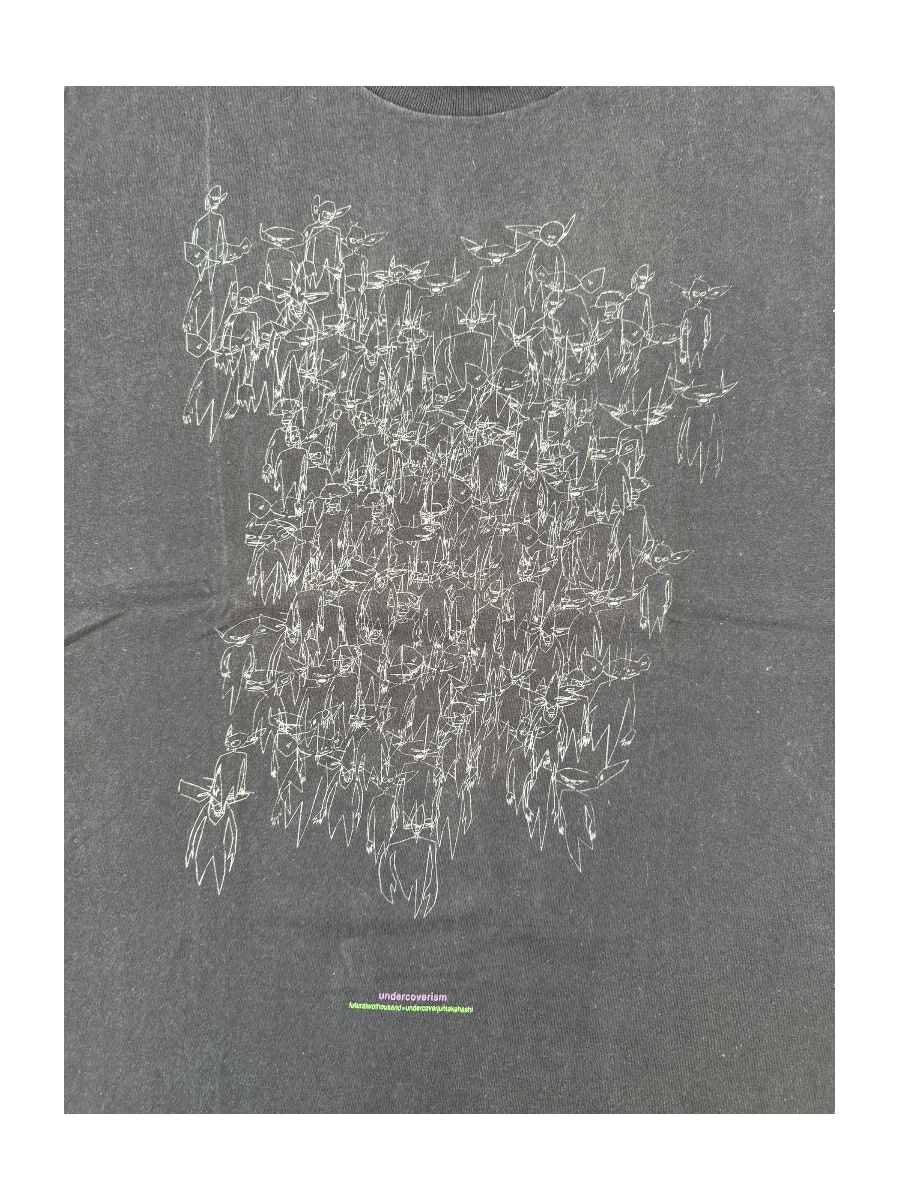 Futura 90s Black Undercover Pointman Collage Anvil Tag Size Large