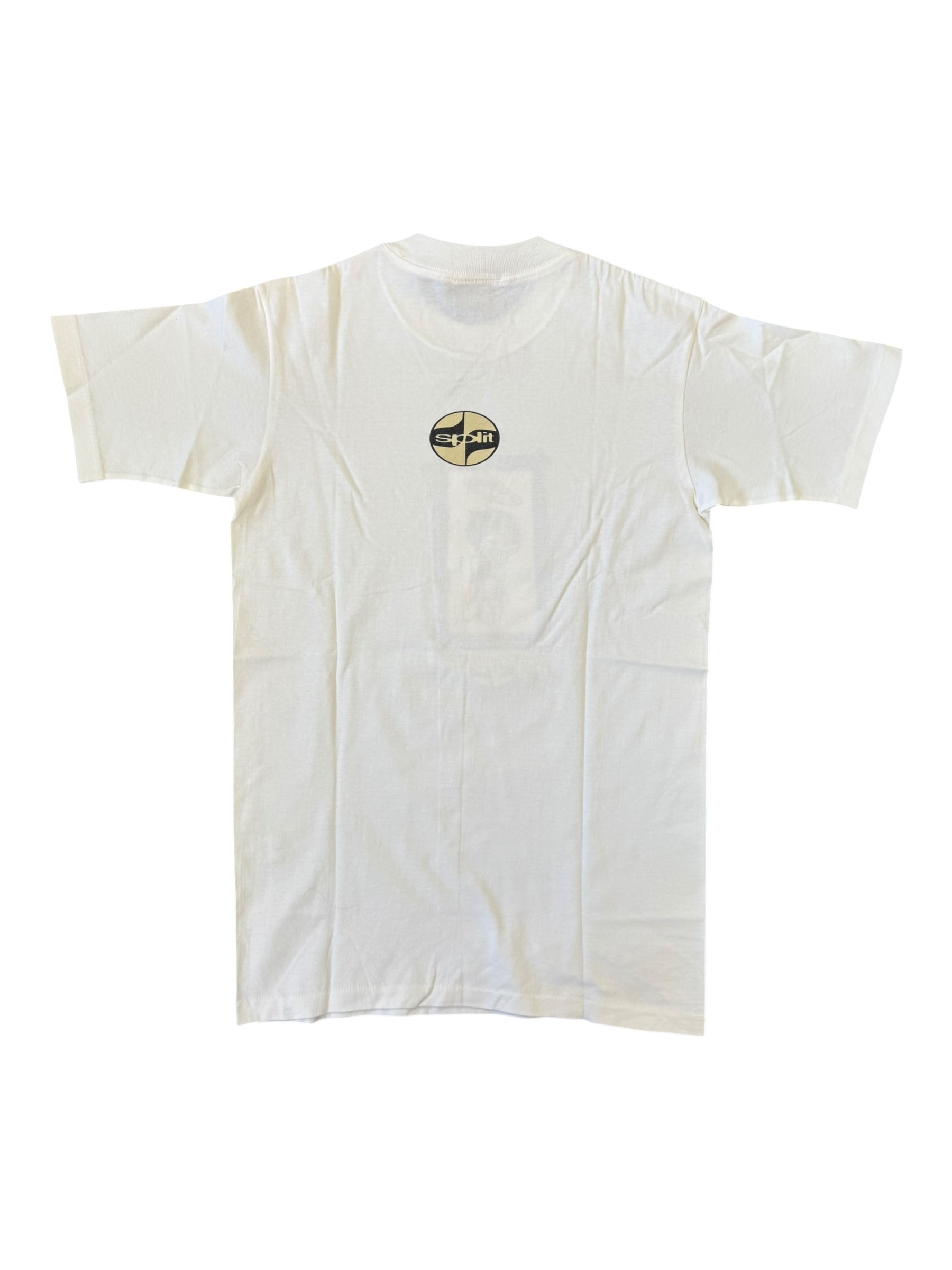 Split 90s White Angel Box T-Shirt Size Small