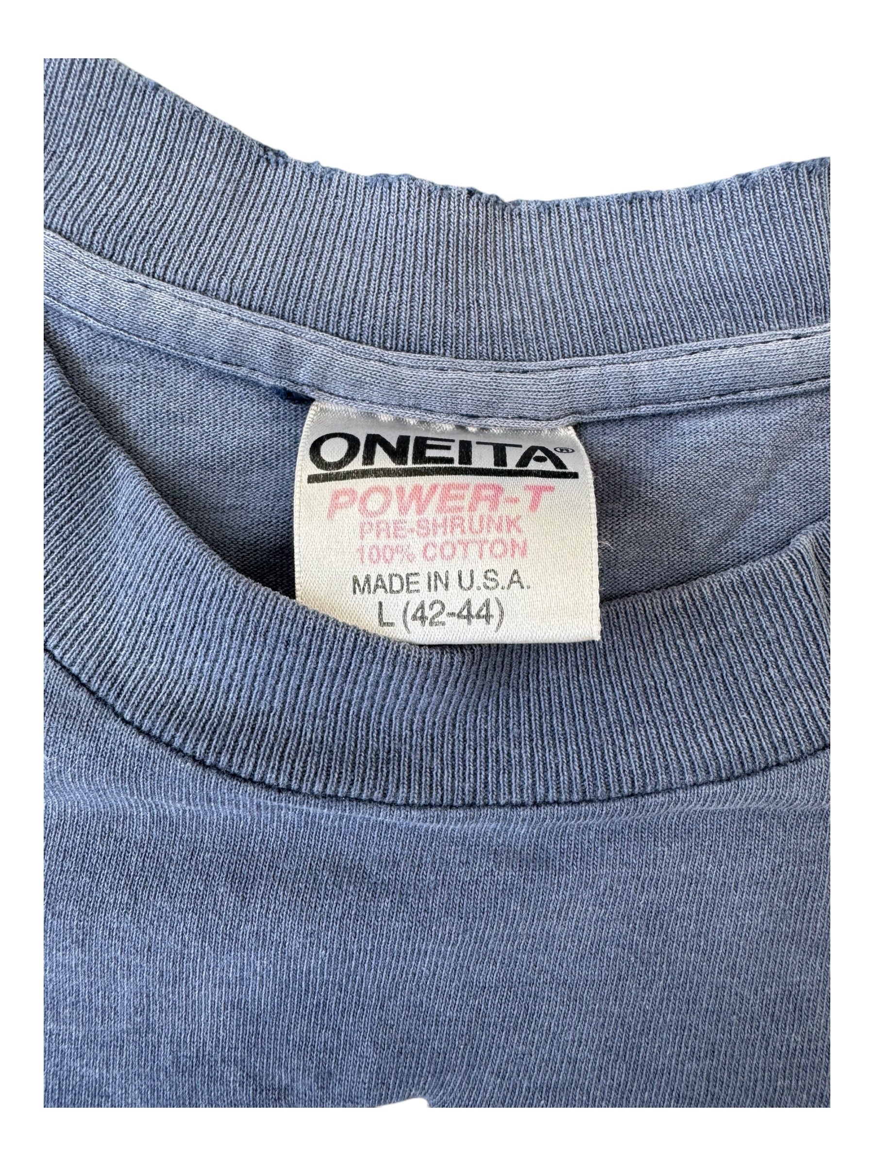 Union 90s Navy Frontman #12 Faded Oneita Tag Size Large