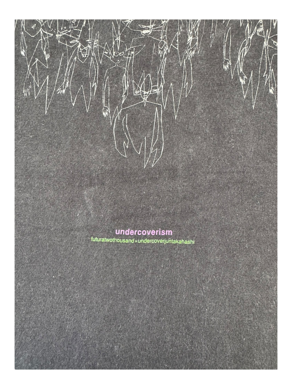 Futura 90s Black Undercover Pointman Collage Anvil Tag Size Large