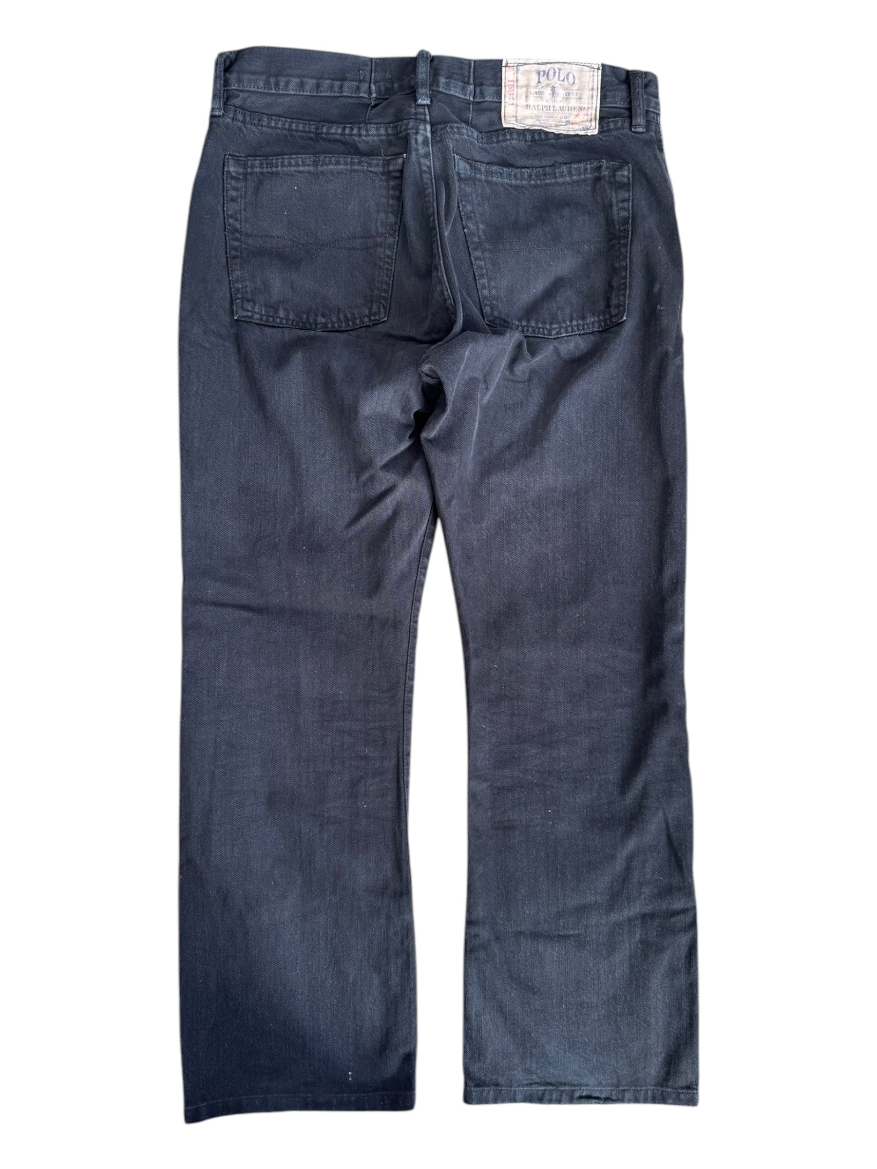 Polo Ralph Lauren 867 Classic Fit Hudson Black Mens 34x32 Jeans