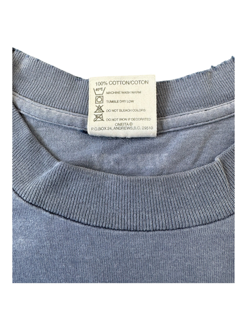 Union 90s Navy Frontman #12 Faded Oneita Tag Size Large