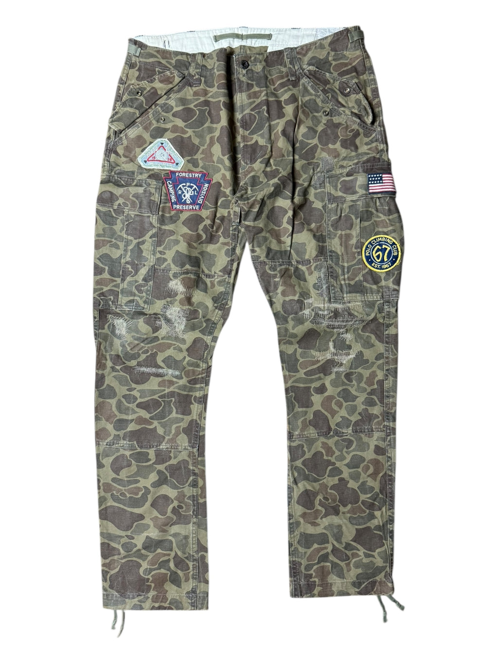 Polo Ralph Lauren Camo Cargo Pants w/ Patches Size 34 / 32
