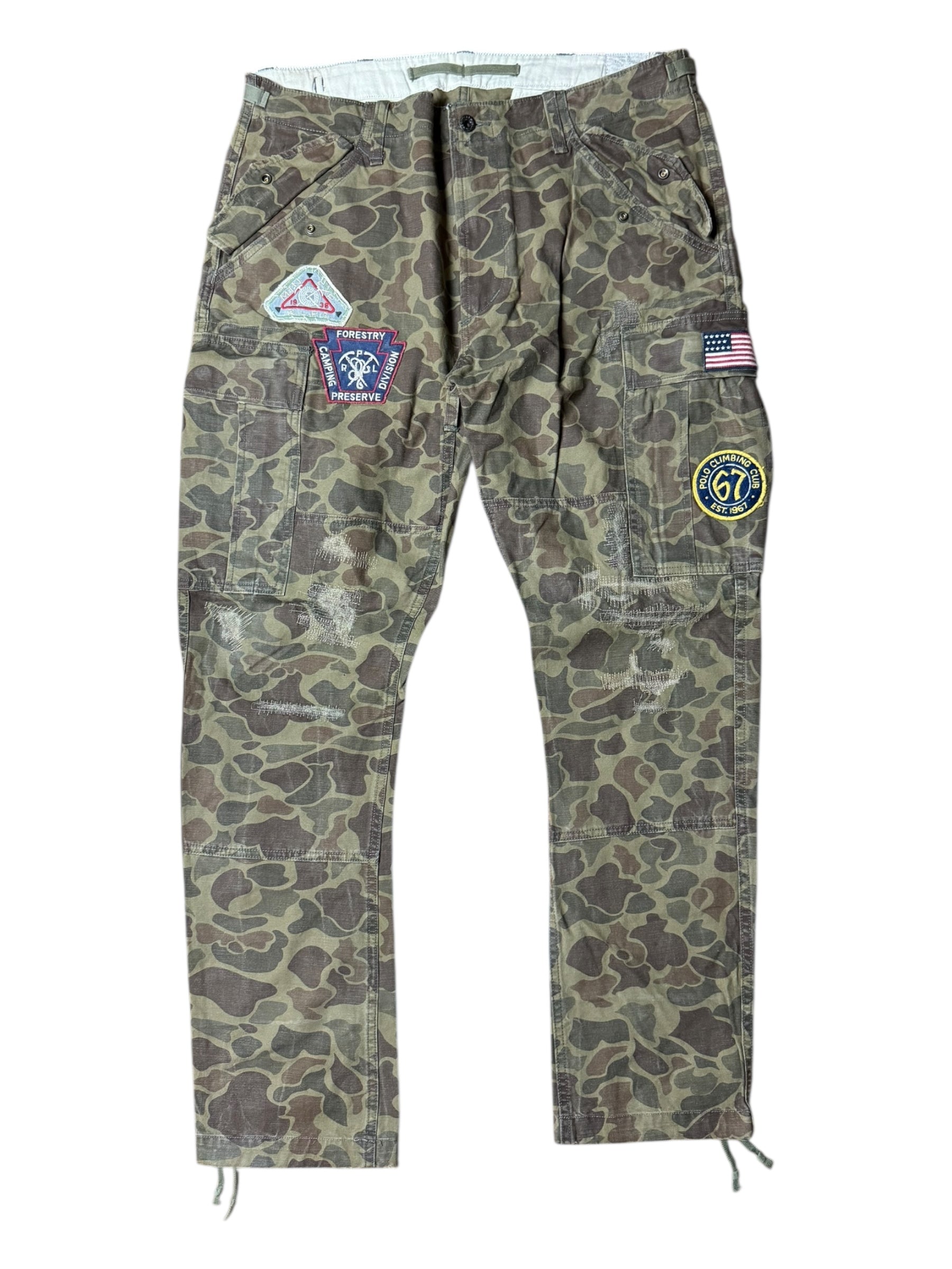 Polo Ralph Lauren Camo Cargo Pants w/ Patches Size 34 / 32