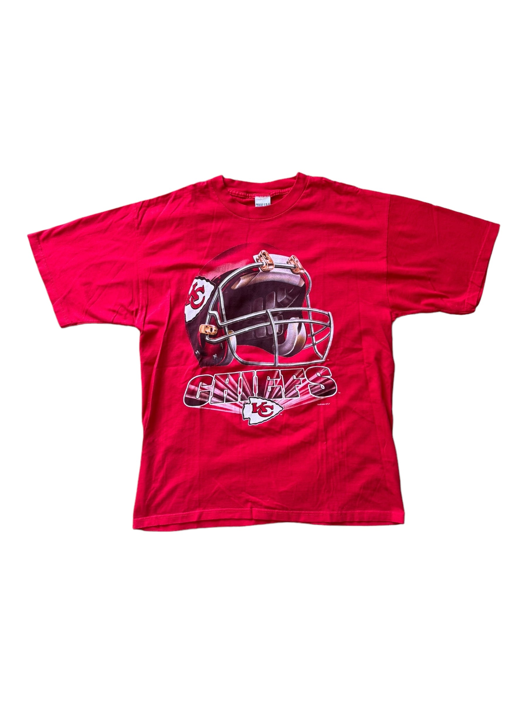 NFL 90s Kansas City Chiefs T-Shirt Big Helmet Size XL