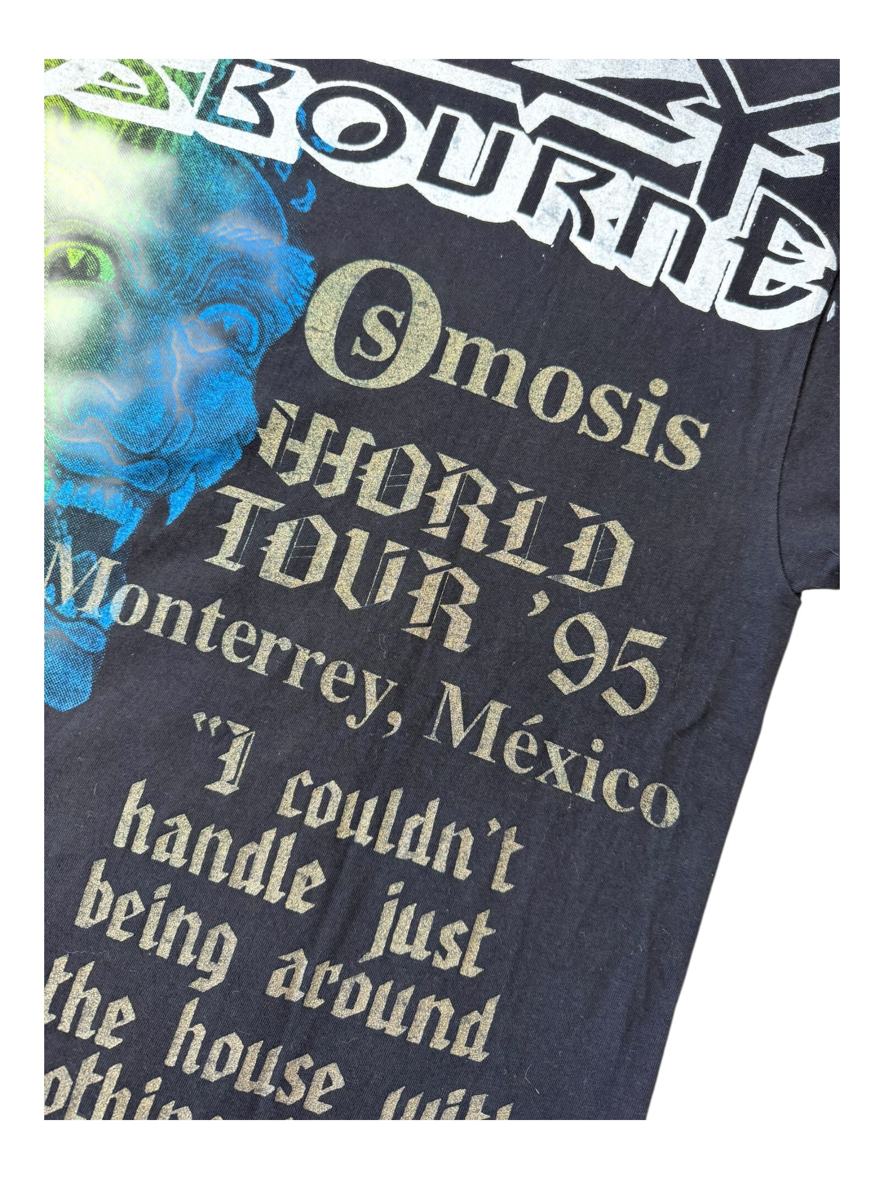 Ozzy Osbourne 1995 Peyote AOP Shirt Sz XL Osmosis World Tour Mexico