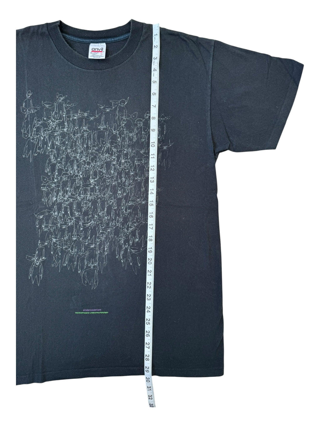 Futura 90s Black Undercover Pointman Collage Anvil Tag Size Large