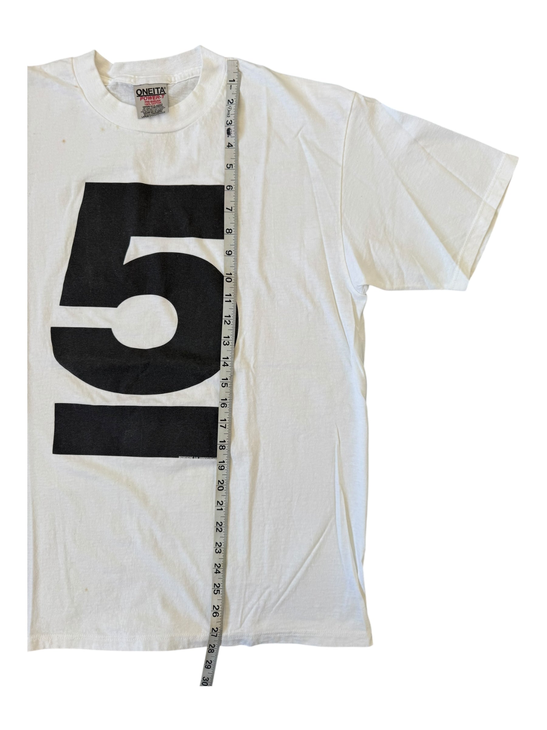 Bape 90s Nowhere 5 Year Anniversary Oneita Size Large