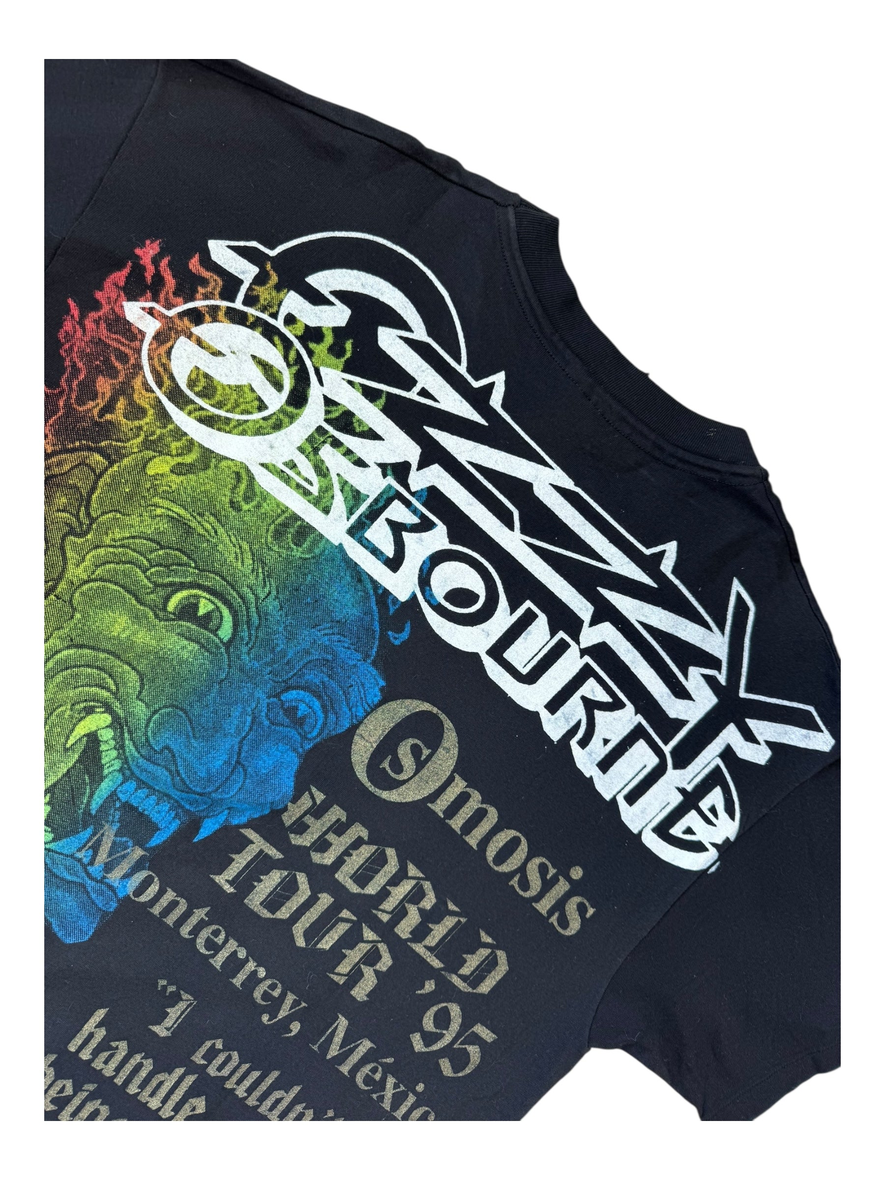 Ozzy Osbourne 1995 Peyote AOP Shirt Sz XL Osmosis World Tour Mexico
