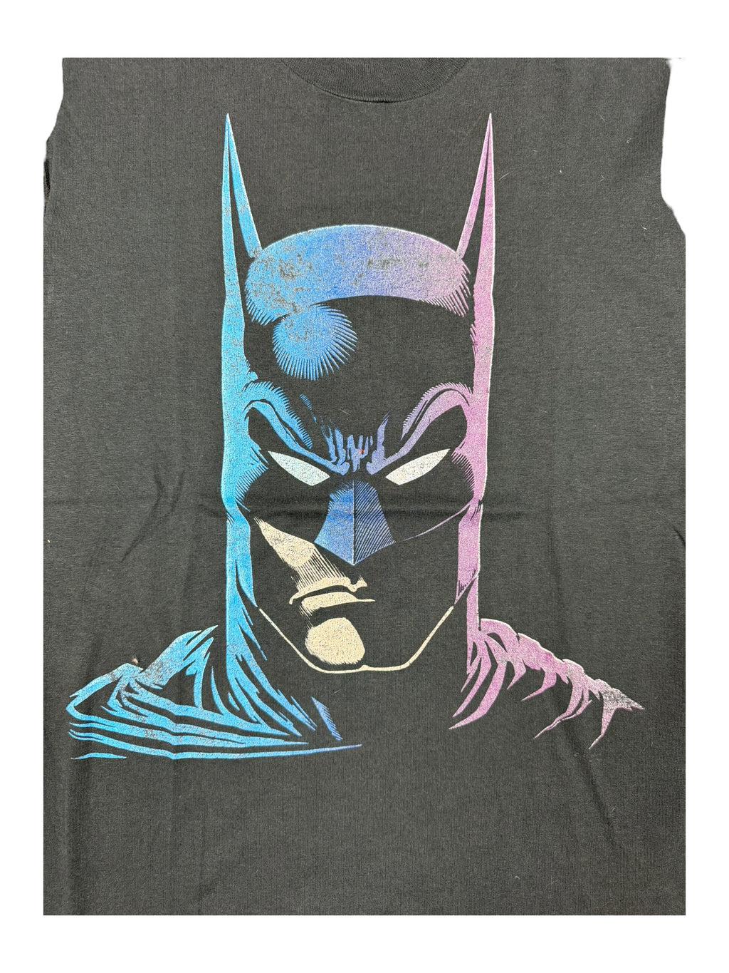 1989 Batman Big Head T-Shirt Black Men Large DC Comics