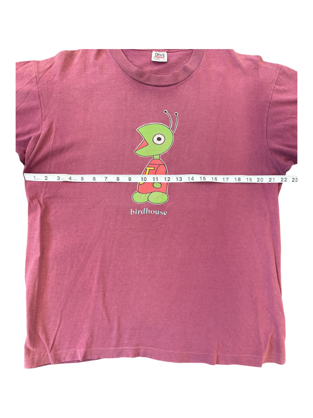 Birdhouse 90s Burgundy Jeremy Klein Alien T-Shirt Anvil Tag Size XL
