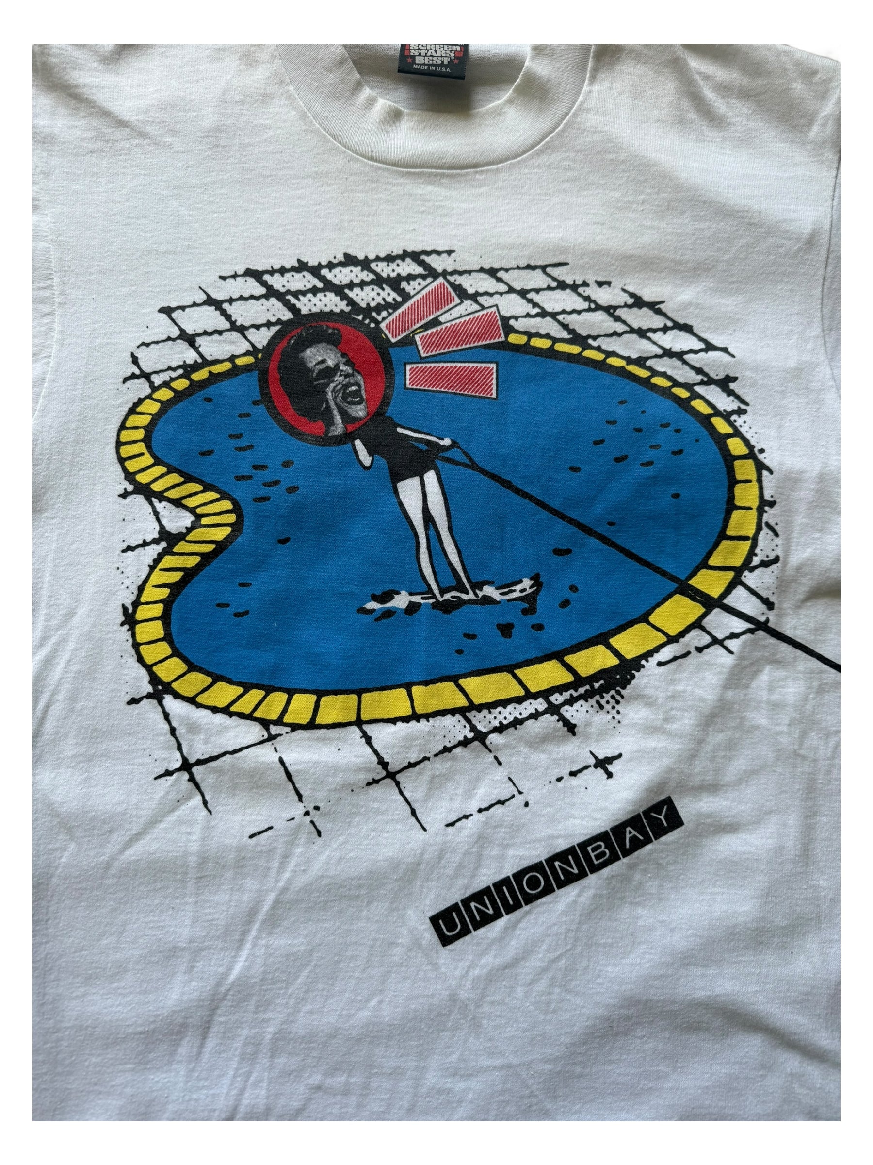 Union Bay 90s Surf Skate T-Shirt Size M/L White