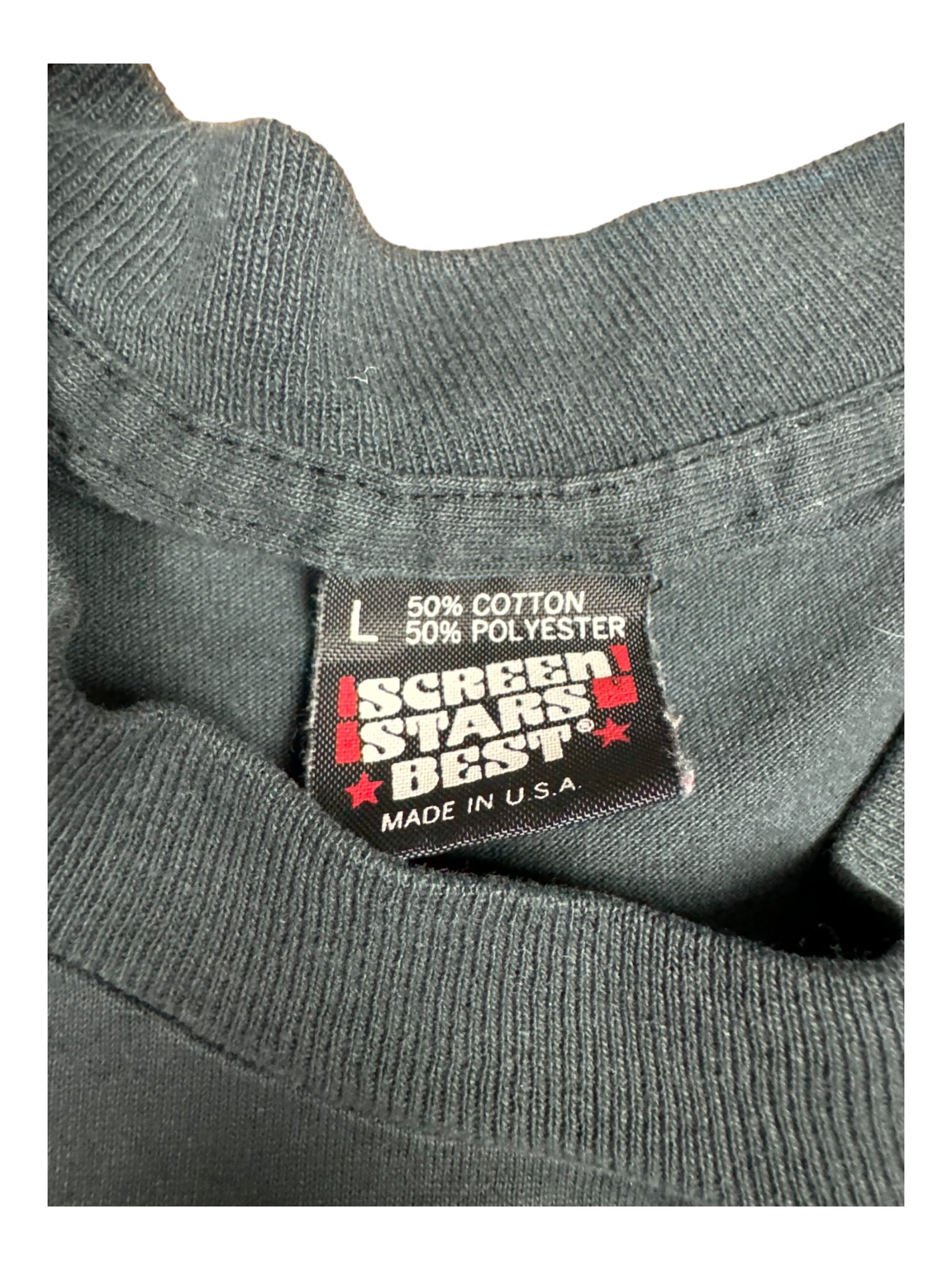 1989 Batman Big Head T-Shirt Black Men Large DC Comics