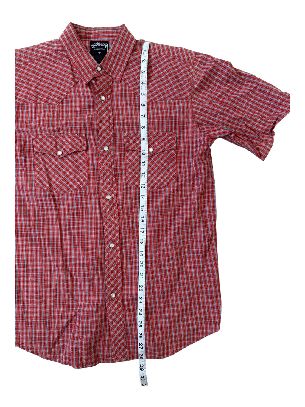 Stussy 00s Checkered Plaid Button Up Size Small