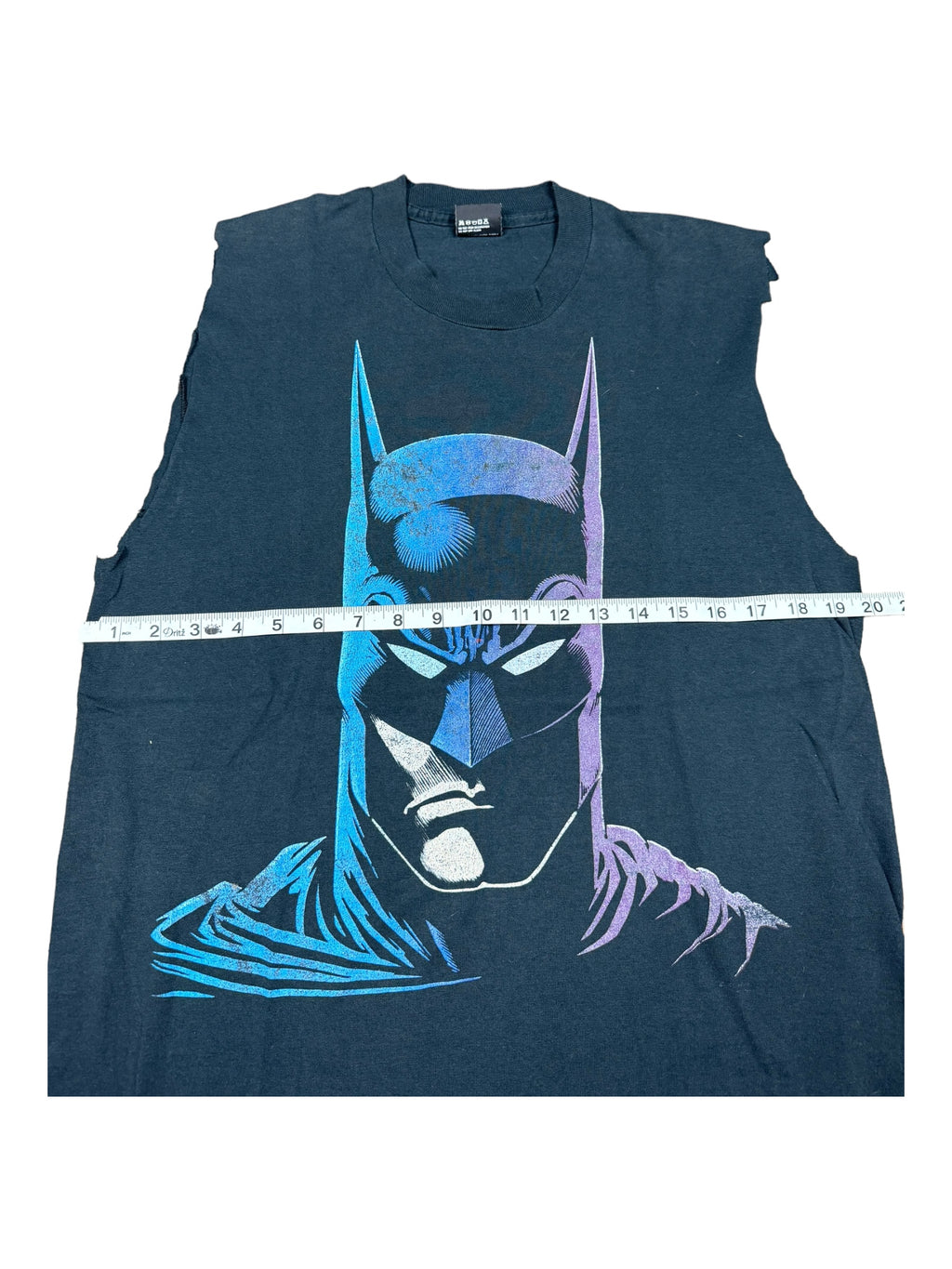 1989 Batman Big Head T-Shirt Black Men Large DC Comics