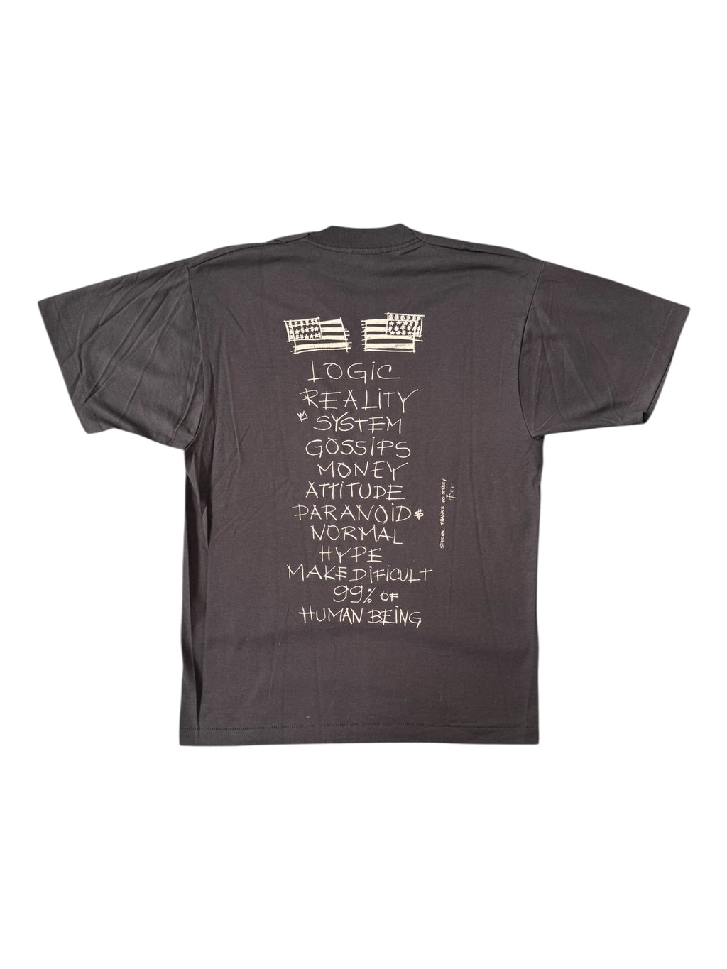 Liquid Sky Ltd by Rey Zorro 90s Stupid Stussy Rip Size Large Deadstock