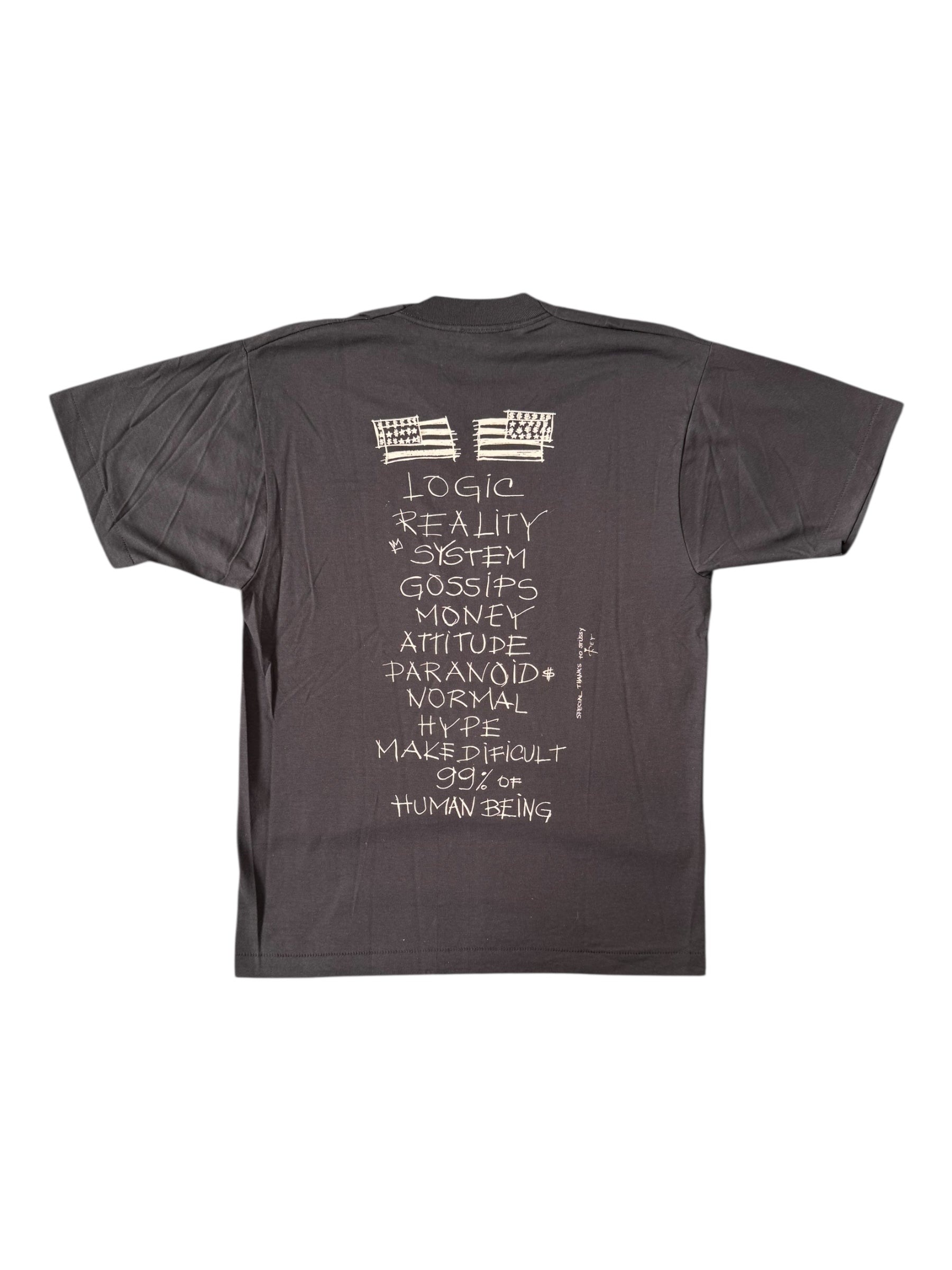 Liquid Sky Ltd by Rey Zorro 90s Stupid Stussy Rip Size Large Deadstock