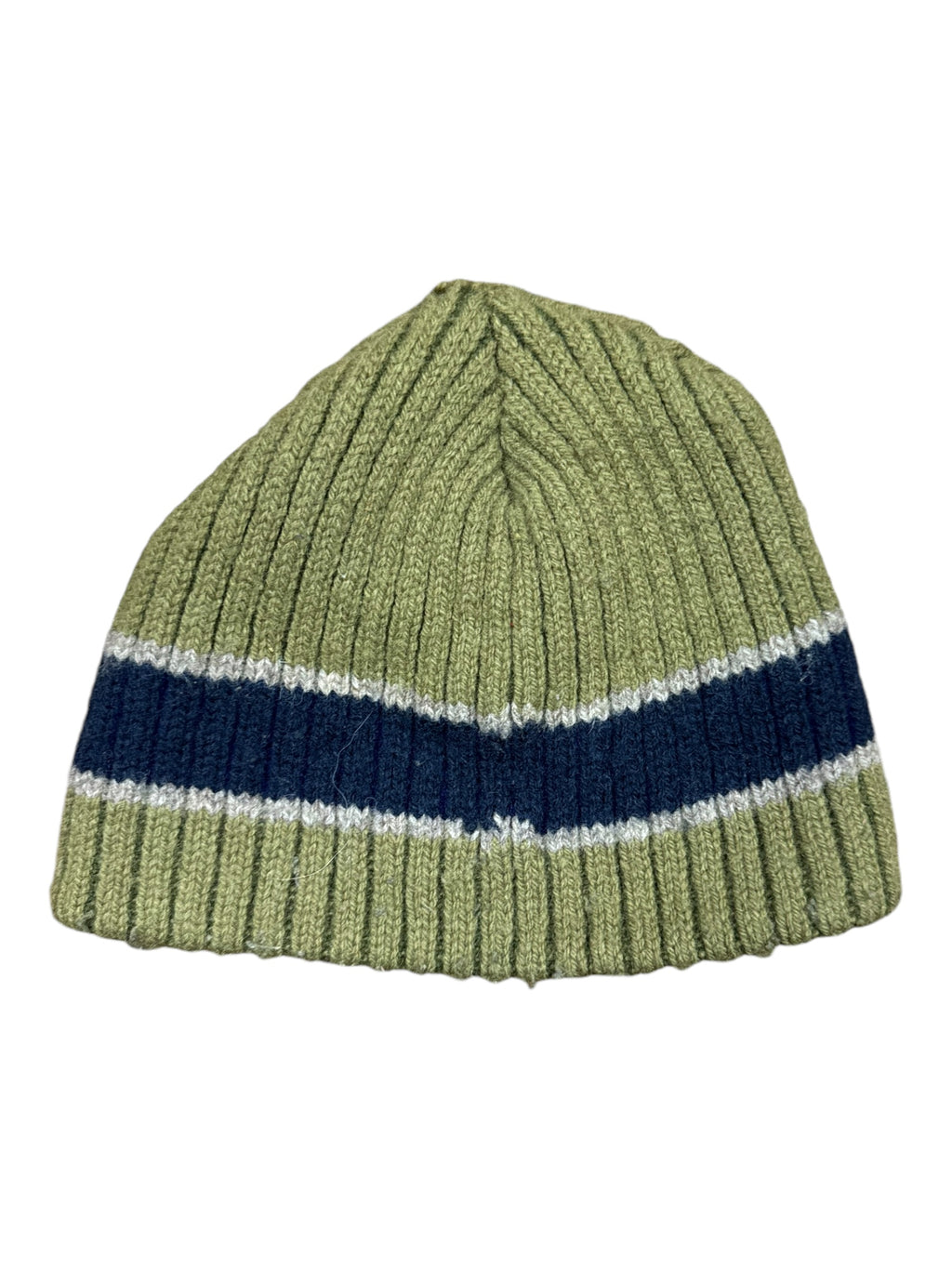 Stussy 90s Green Navy Stripe Beanie OS