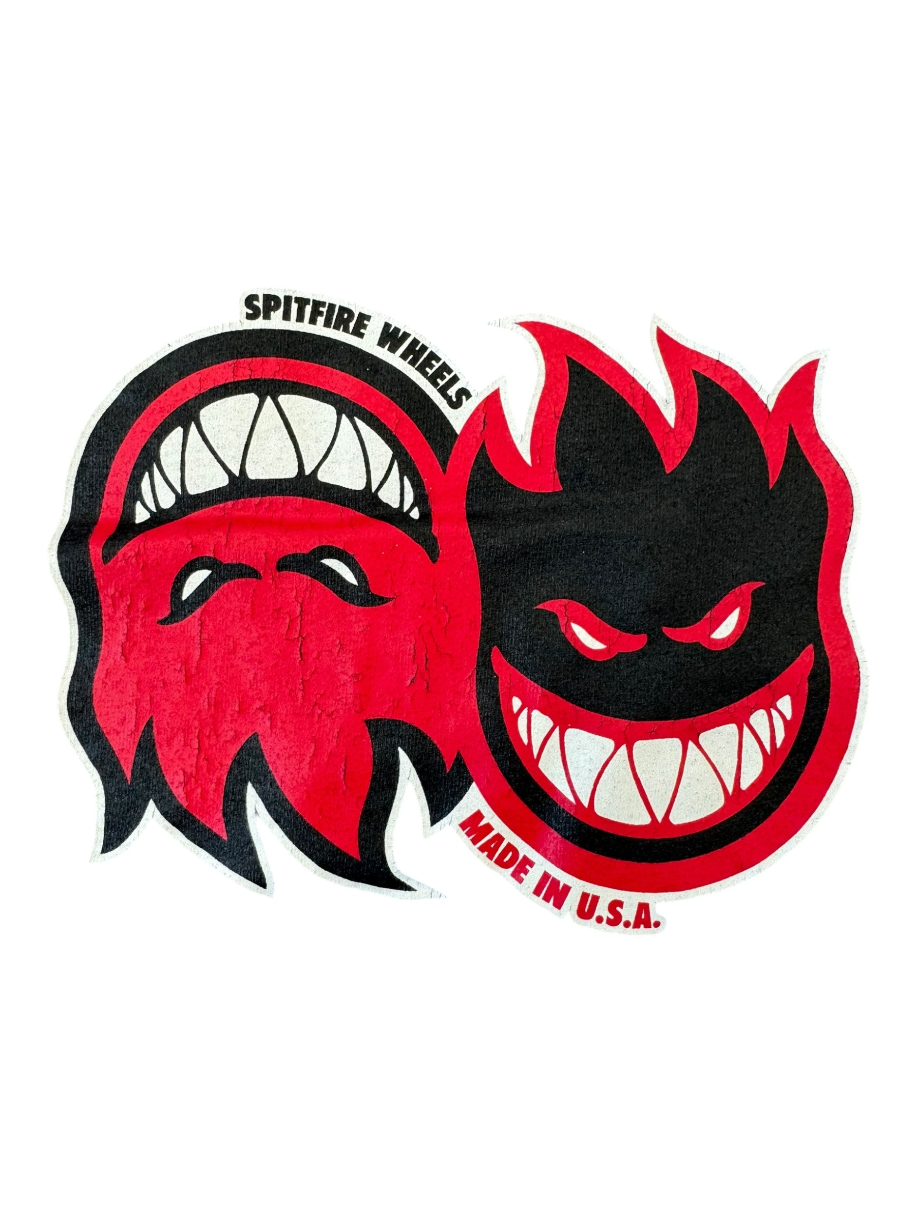 Spitfire 90s Navy Split Logo Faded Hanes Beefy Size Large