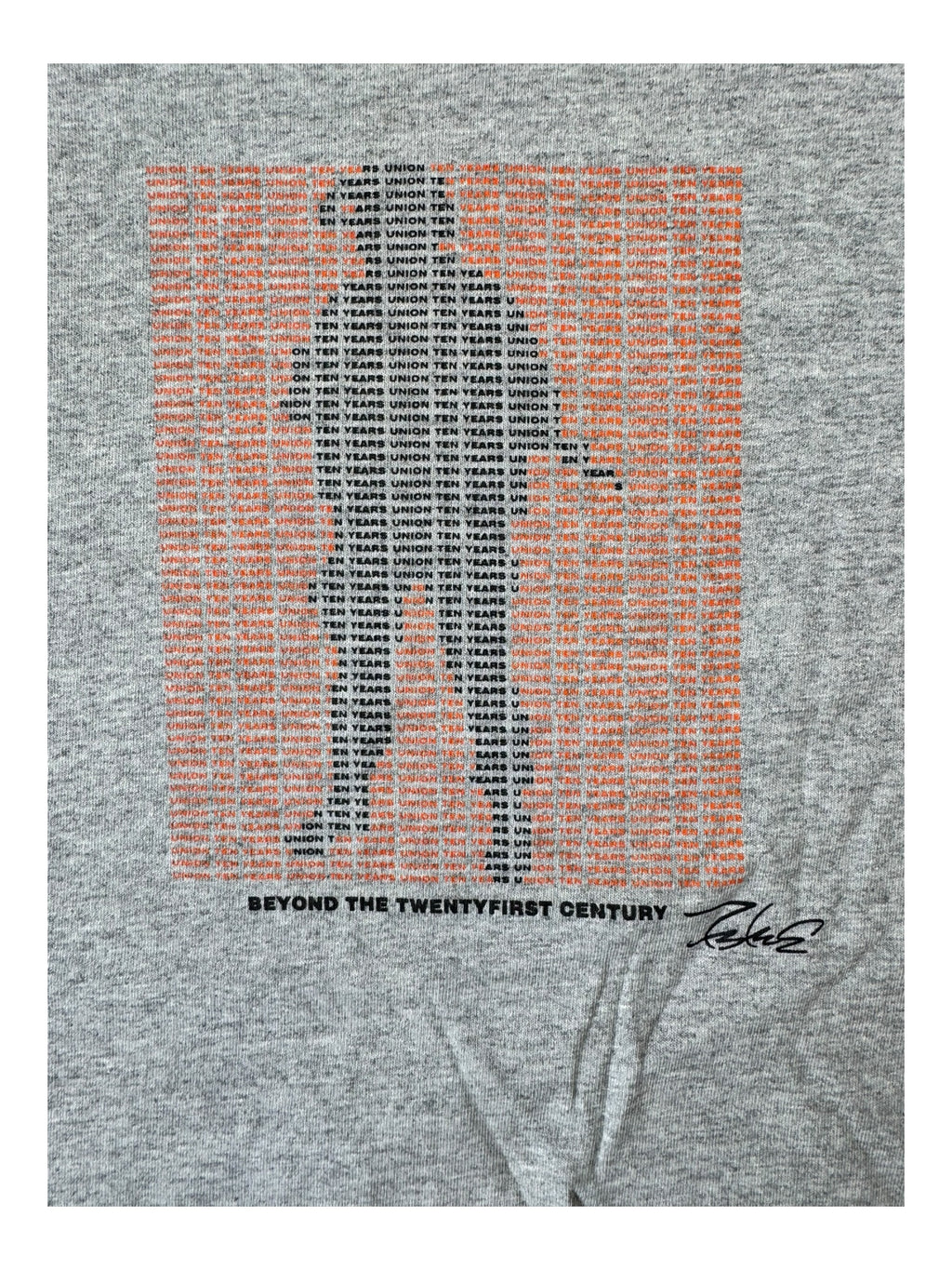Union 90s Futura Soldier 10 Year Anniversary Grey T-Shirt Size Medium