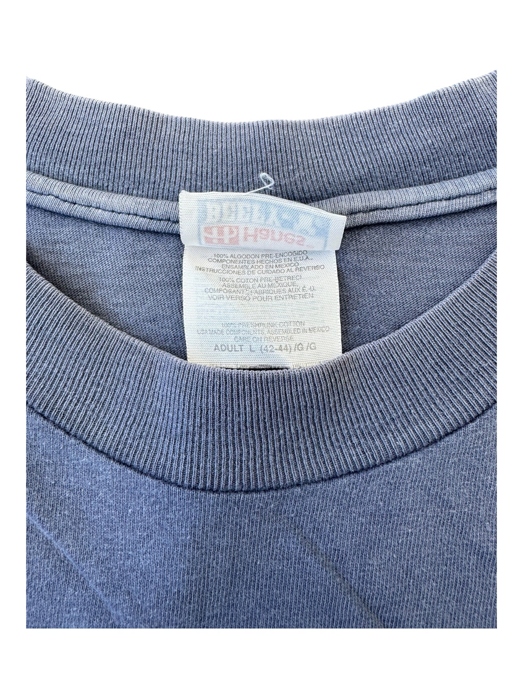 Spitfire 90s Navy Split Logo Faded Hanes Beefy Size Large