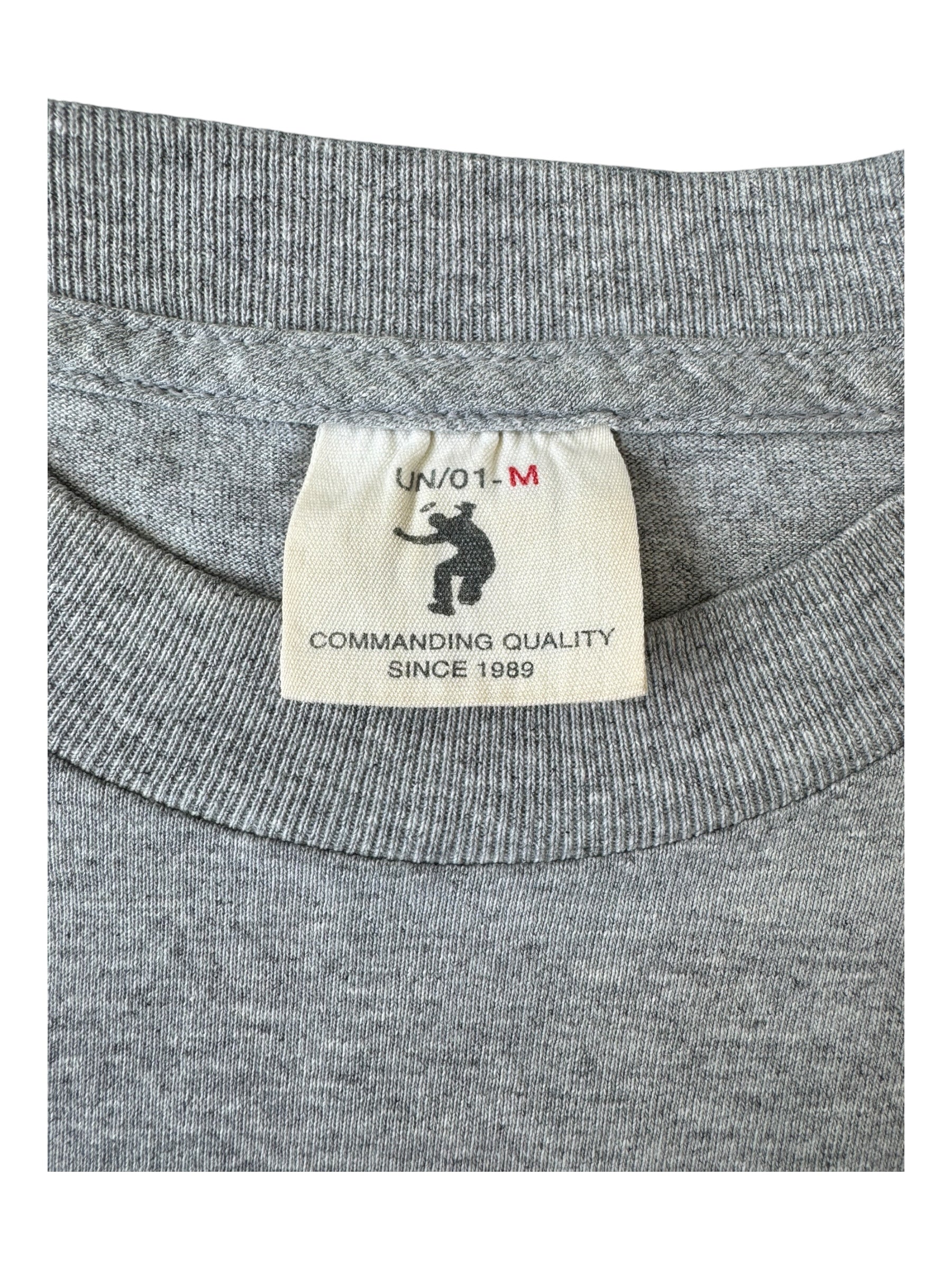 Union 90s Futura Soldier 10 Year Anniversary Grey T-Shirt Size Medium