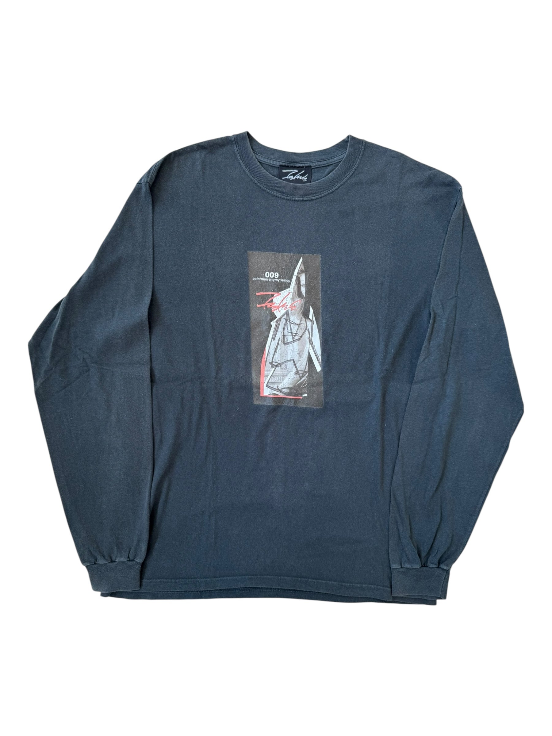 Futura 90s Black Pointman Enemy Series Longsleeve Size Large