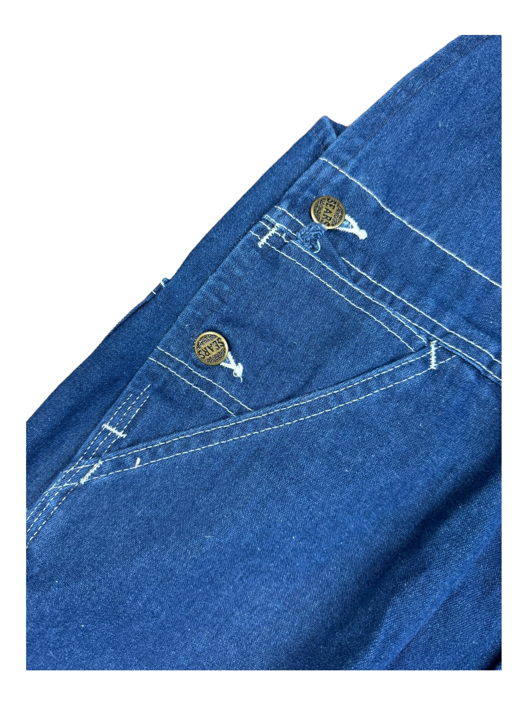 SEARS Denim Jeans Mens Overalls 50s 60s Union United Garment Work AFLCIO