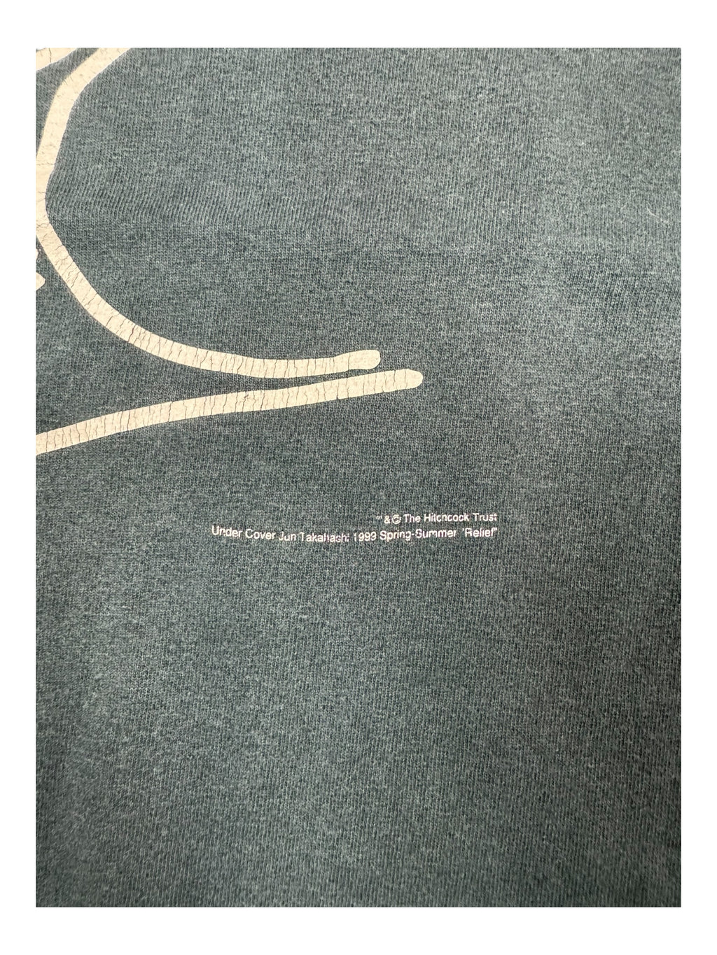 Undercover 90s Face Outline Black T-Shirt Size Medium