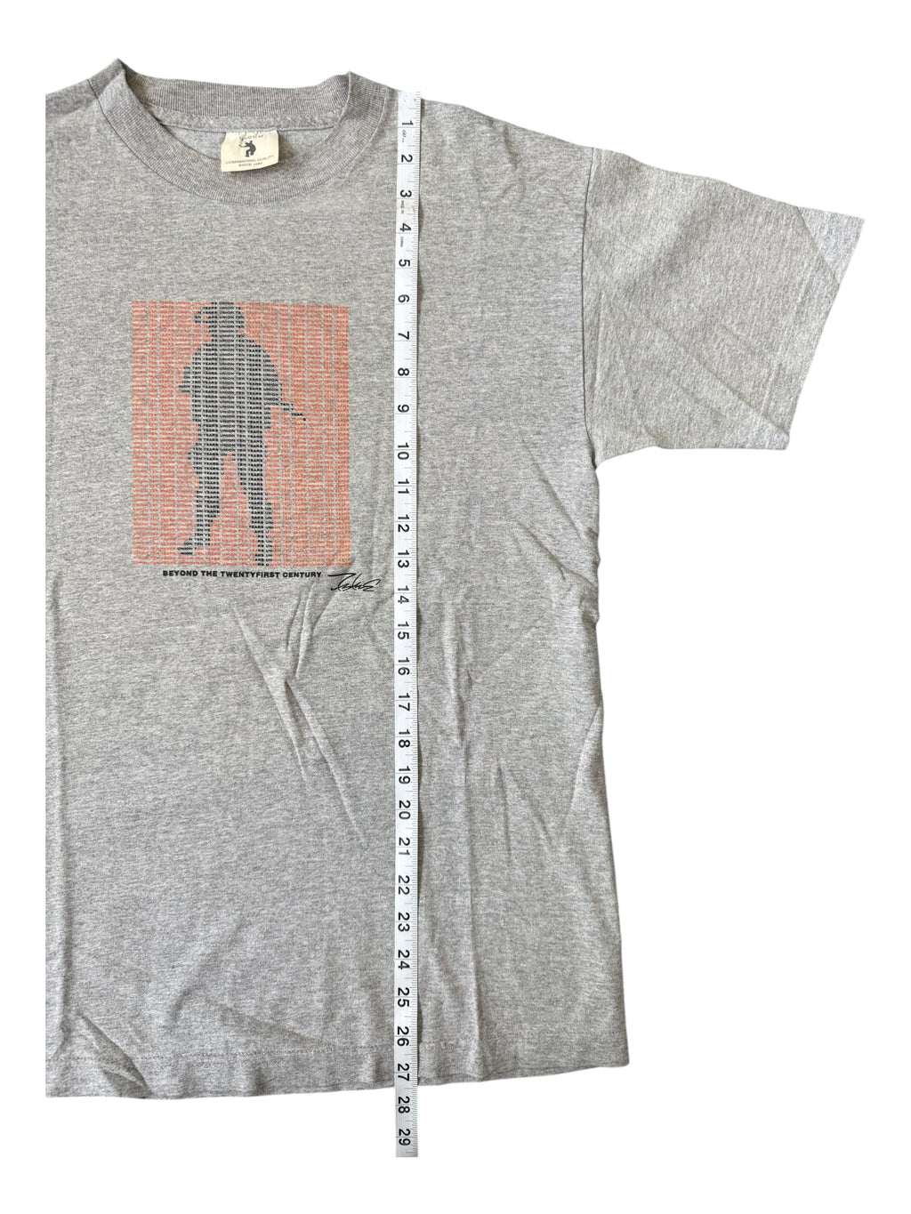Union 90s Futura Soldier 10 Year Anniversary Grey T-Shirt Size Medium