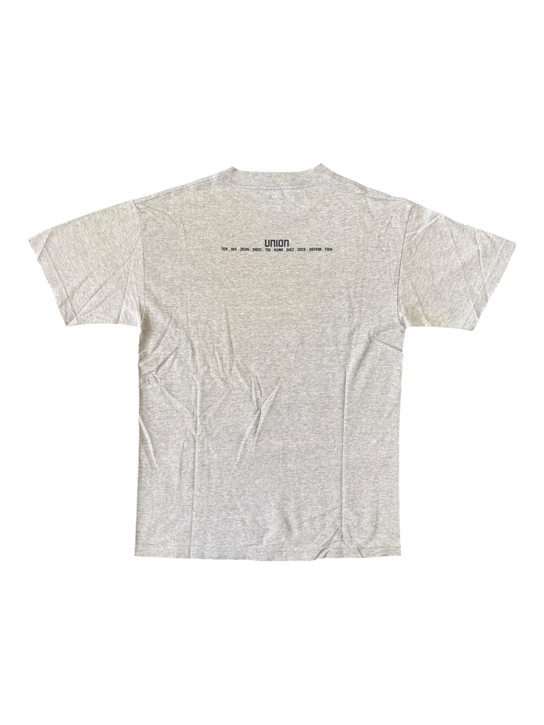 Union 90s Futura Soldier 10 Year Anniversary Grey T-Shirt Size Medium