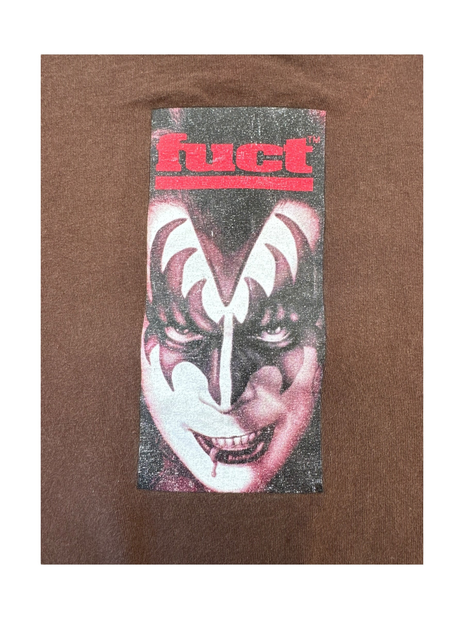 Fuct 90s Brown Gene Simmons Box Logo Size XL