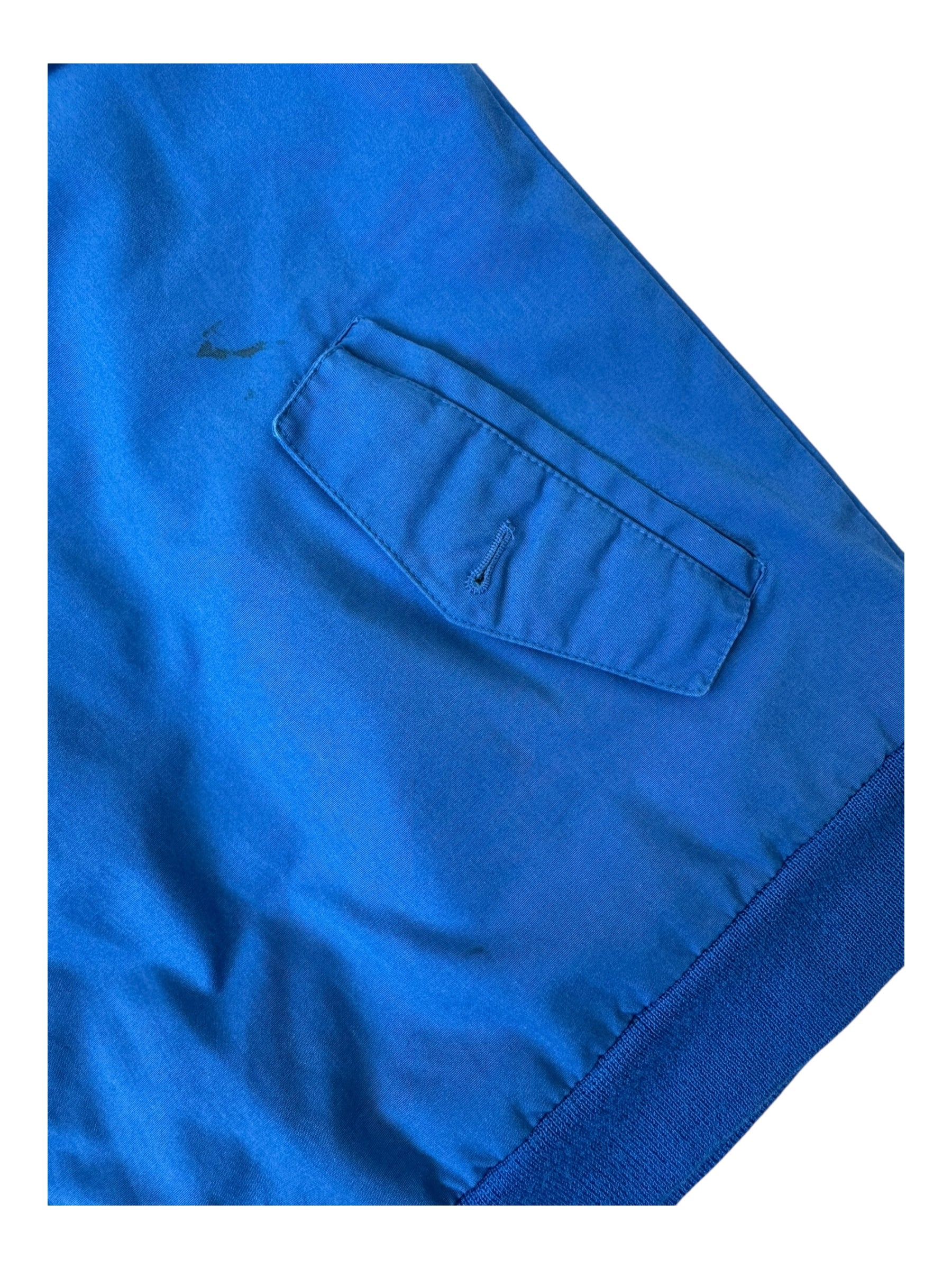 Izod Lacoste Harrington Jacket Blue Plaid Lining Men's XL