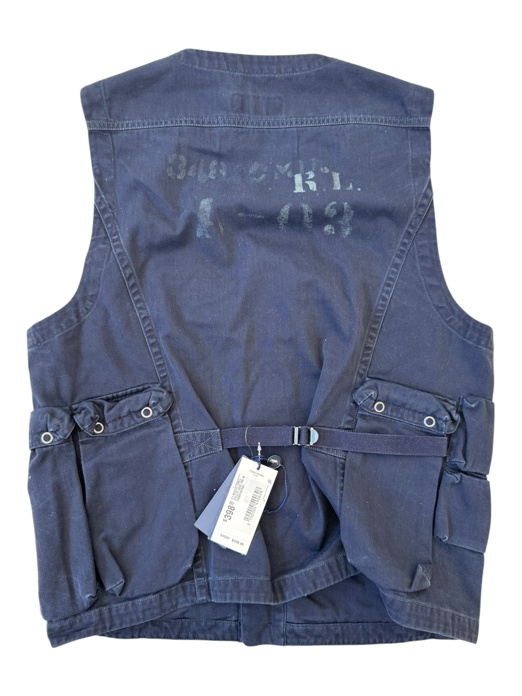 Polo Ralph Lauren Modern Utility Pocket Vest New w/ Tags Size Medium