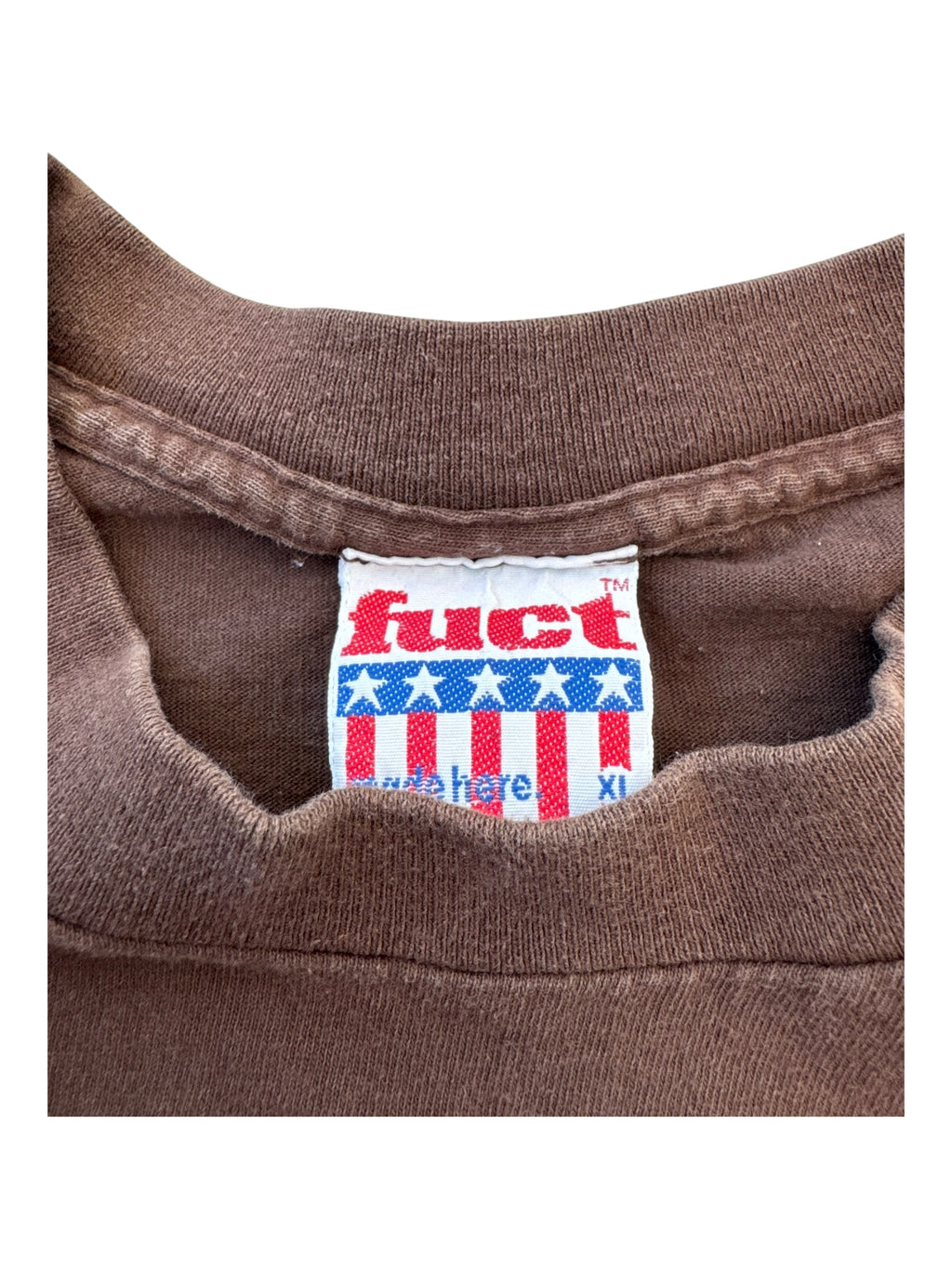 Fuct 90s Brown Gene Simmons Box Logo Size XL