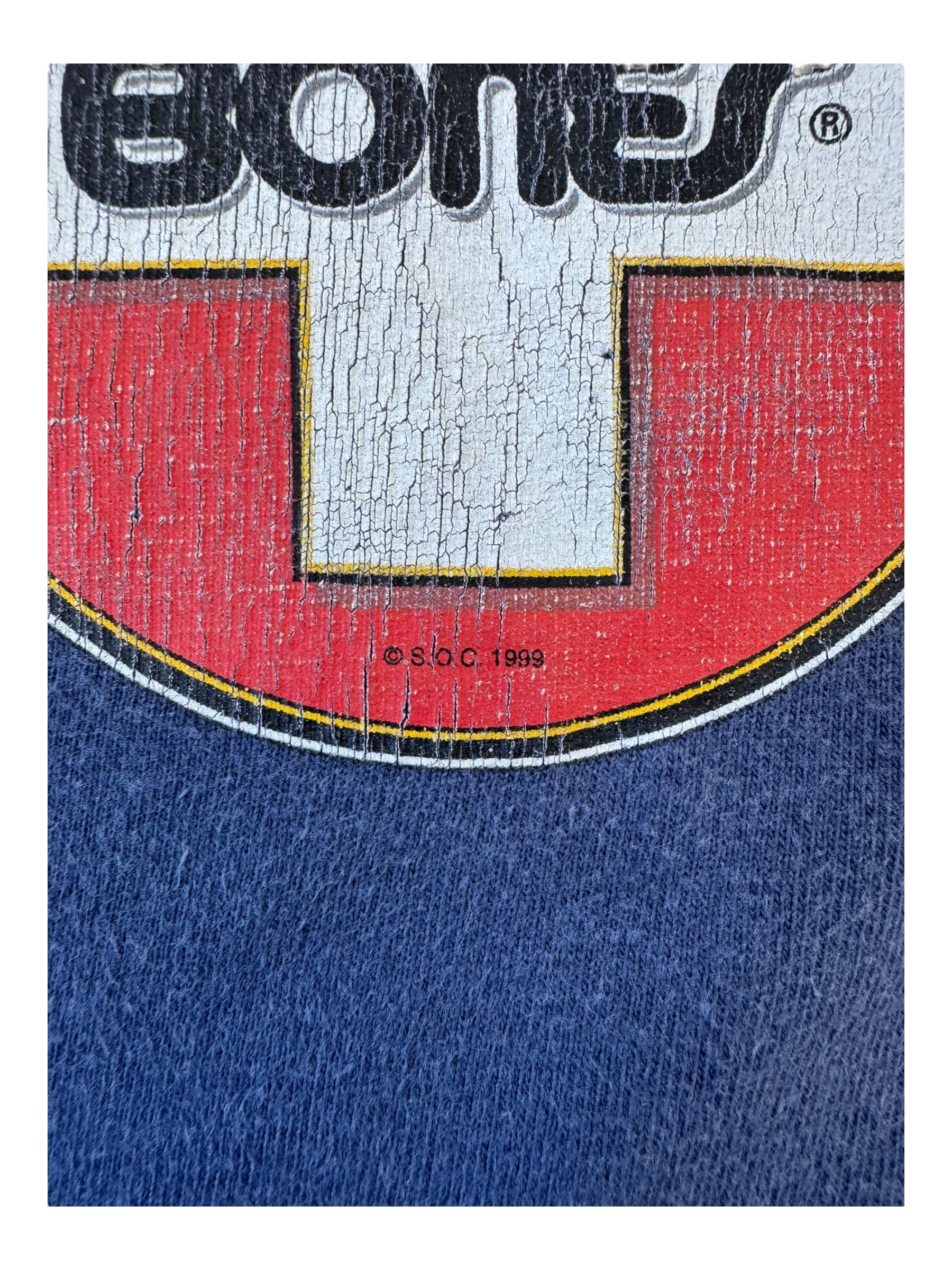 Bones 90s Navy Bones Bearings T-Shirt Size Large