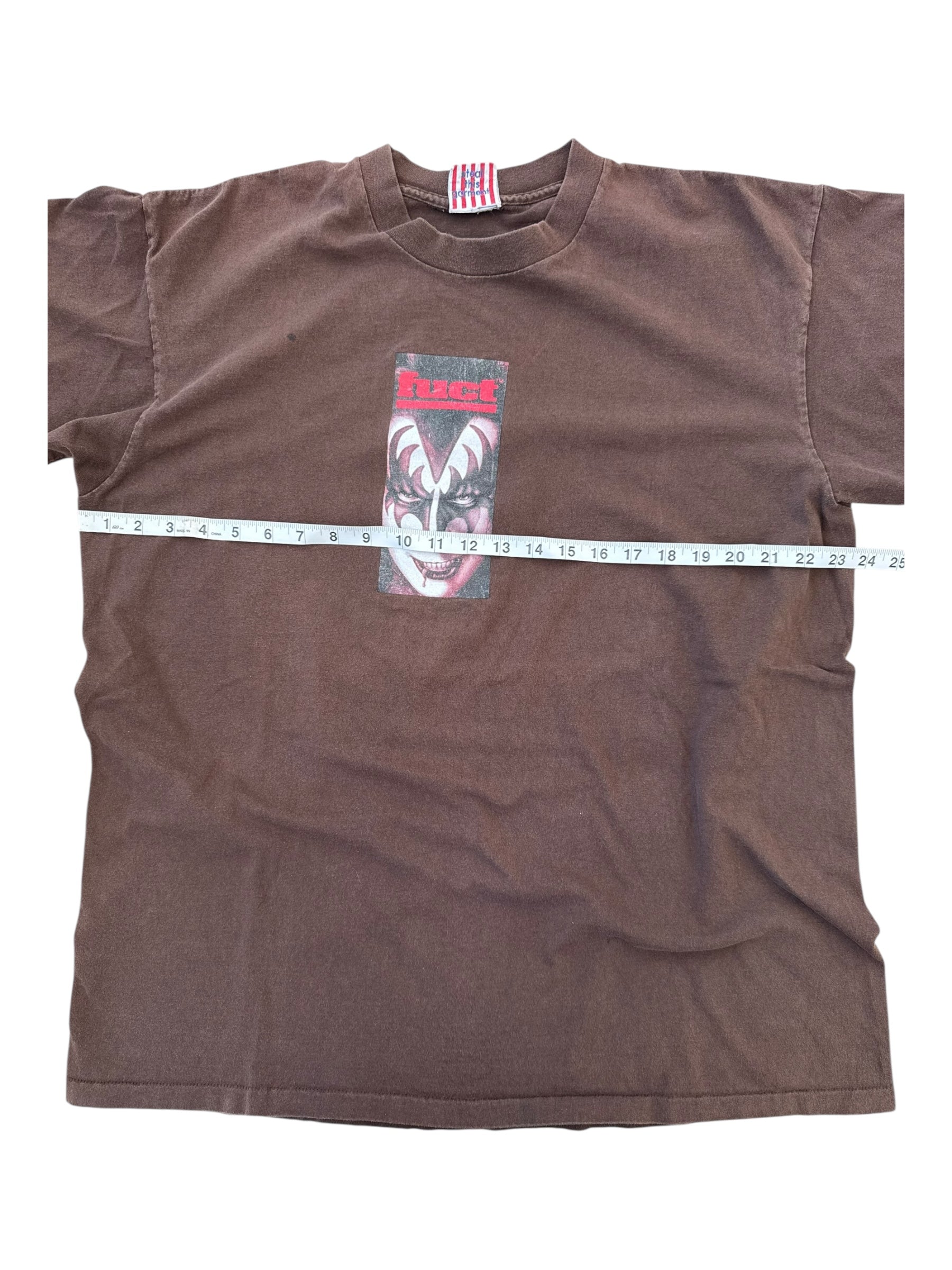 Fuct 90s Brown Gene Simmons Box Logo Size XL