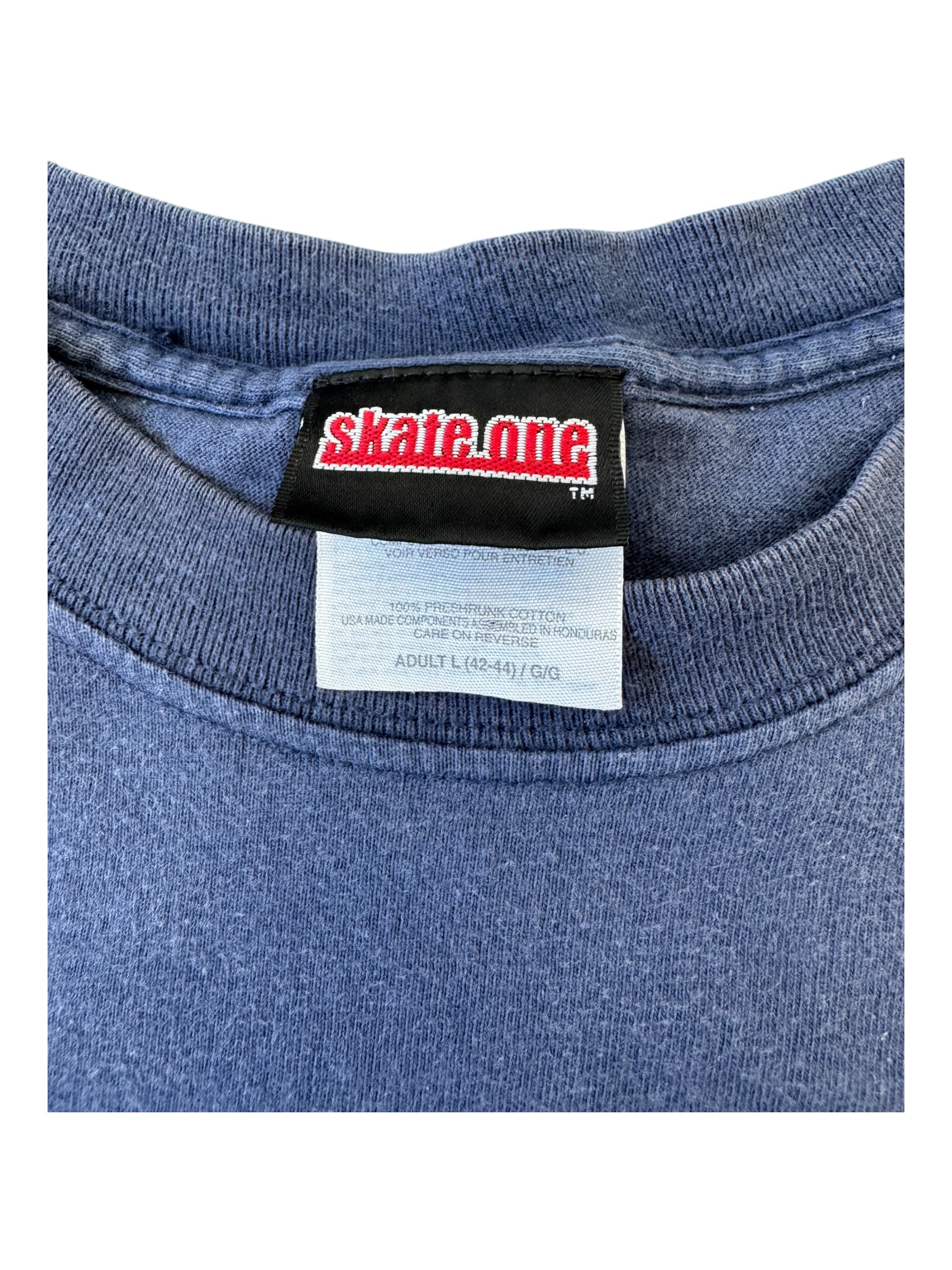 Bones 90s Navy Bones Bearings T-Shirt Size Large