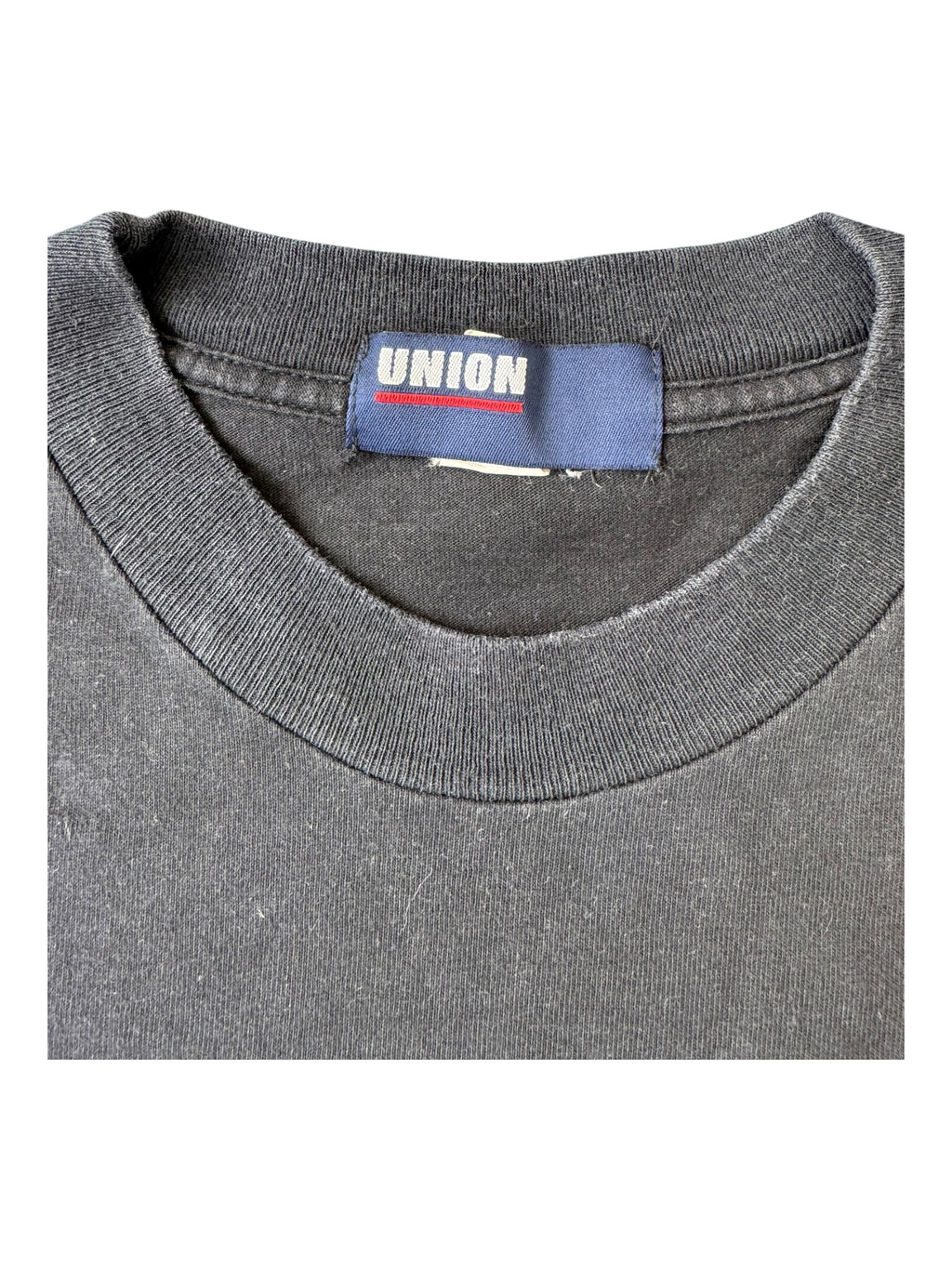 Union 90s Running Man Black T-Shirt Size Large