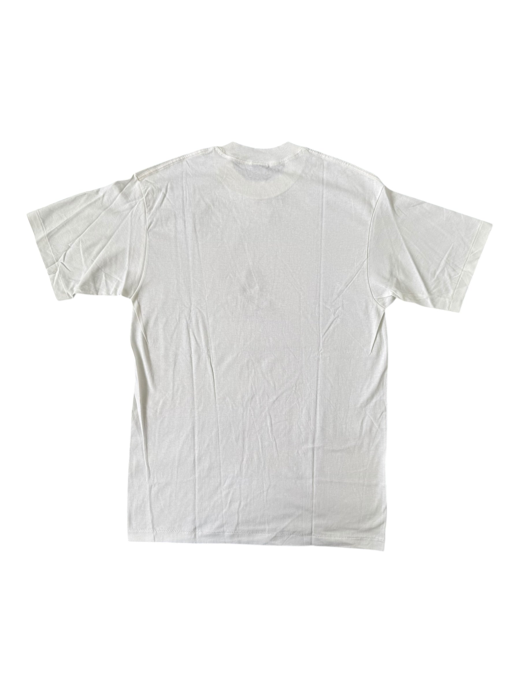 Stussy 90s Happy Girl White T-shirt Size Large Deadstock w/ Tags