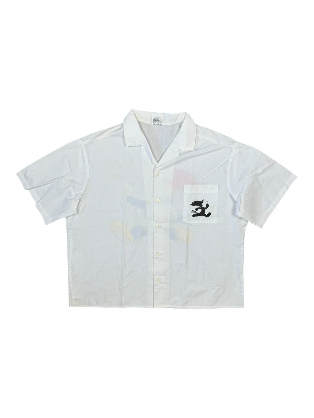 Stanley Desantis 80s Woody The Woodpecker White Button Up Size Large